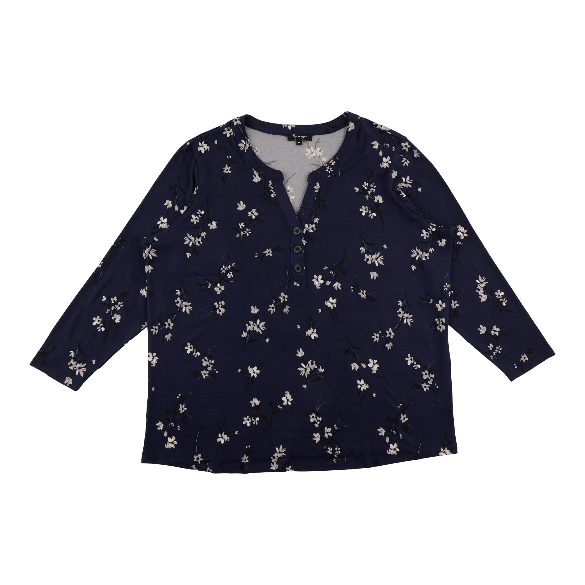 lily morgan Women's Plus Top with Front Buttons Details sold by Giant Tiger product image thumbnail 4