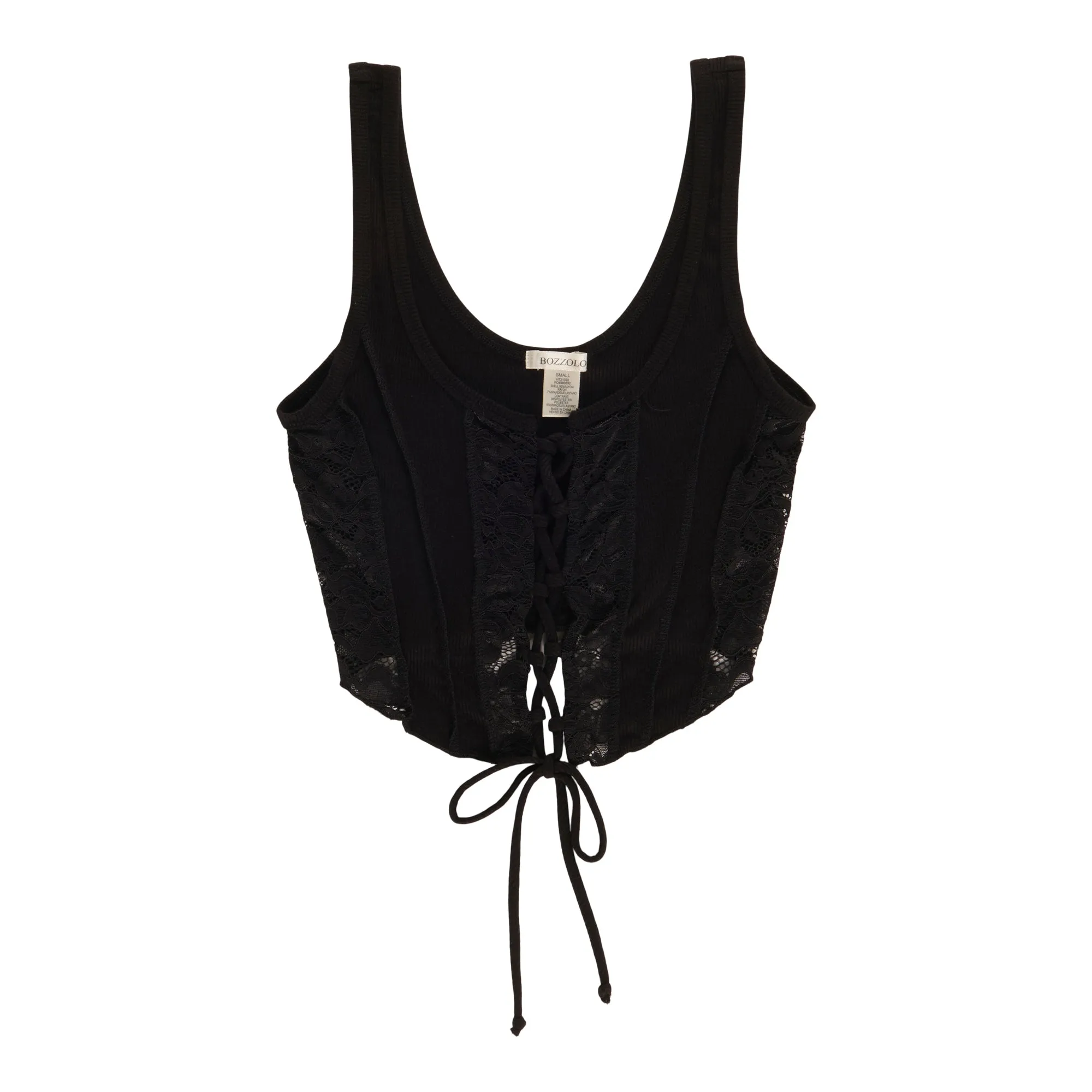 Women's Lace Up Cropped Tank Top sold by Giant Tiger