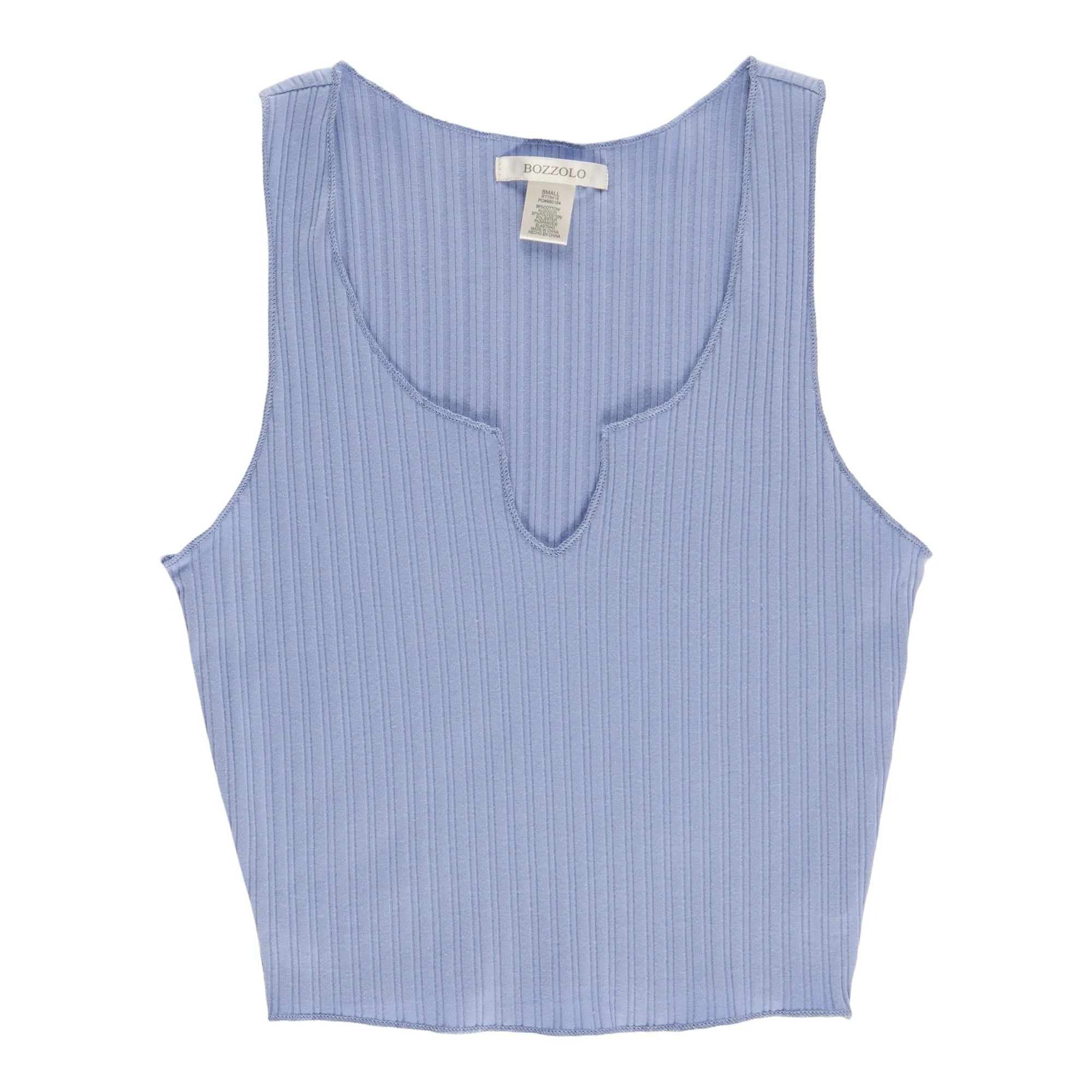 Women's Ribbed Cropped Notched Tank Top sold by Giant Tiger product image thumbnail 2