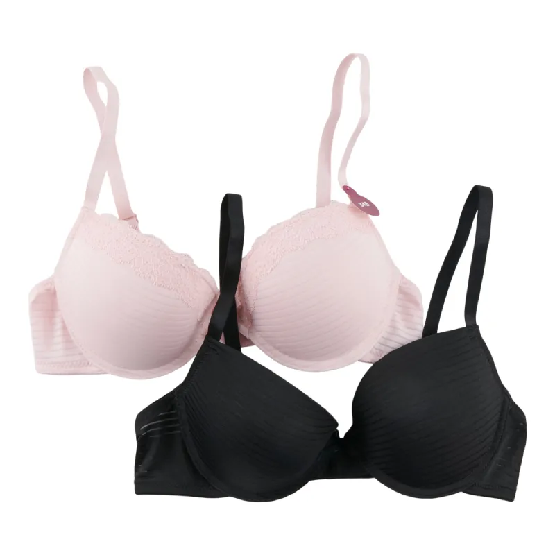 Carisma Women's Shadow Stripe Bra, 2-Pack sold by Giant Tiger