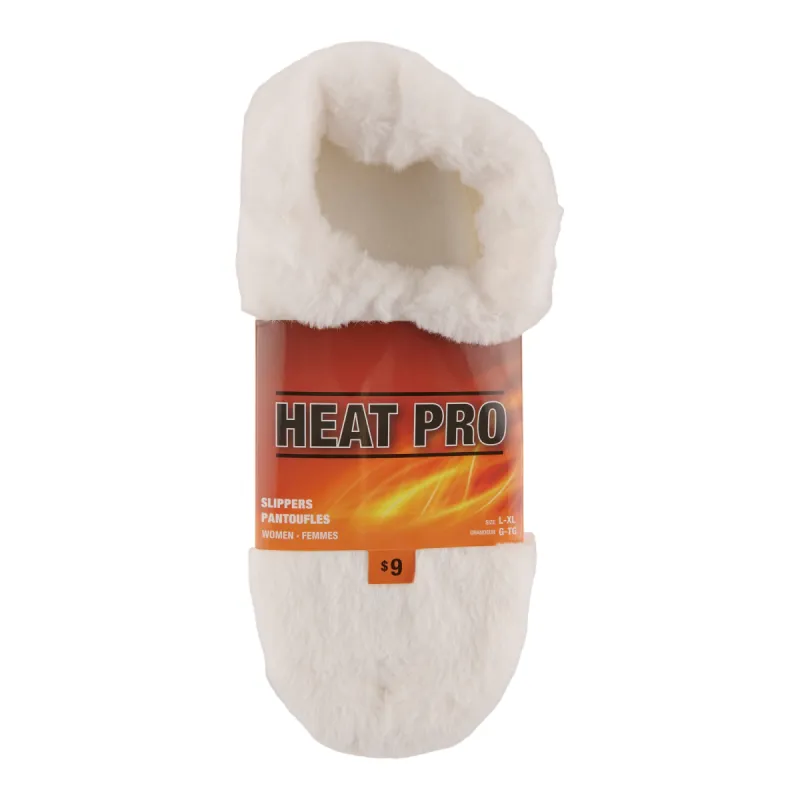 Heat Pro Women's Plush Slippers sold by Giant Tiger