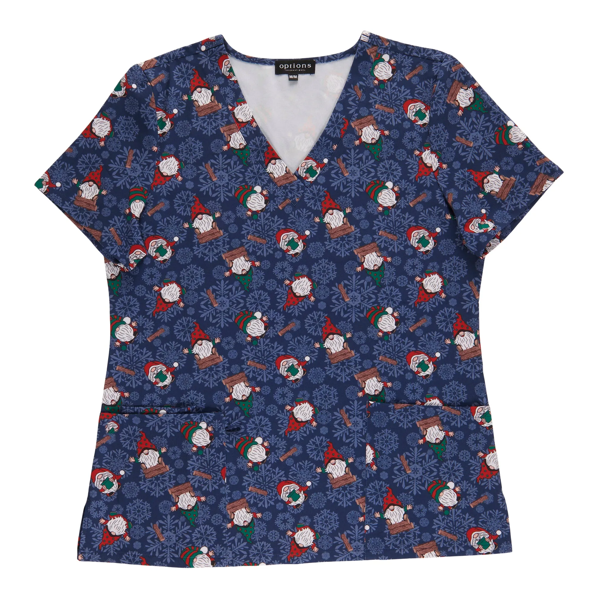 Options Women's Printed V-Neck Scrub Top sold by Giant Tiger