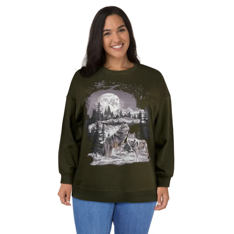 mySTYLE Women's Plus Fleece Crew Neck Sweater sold by Giant Tiger