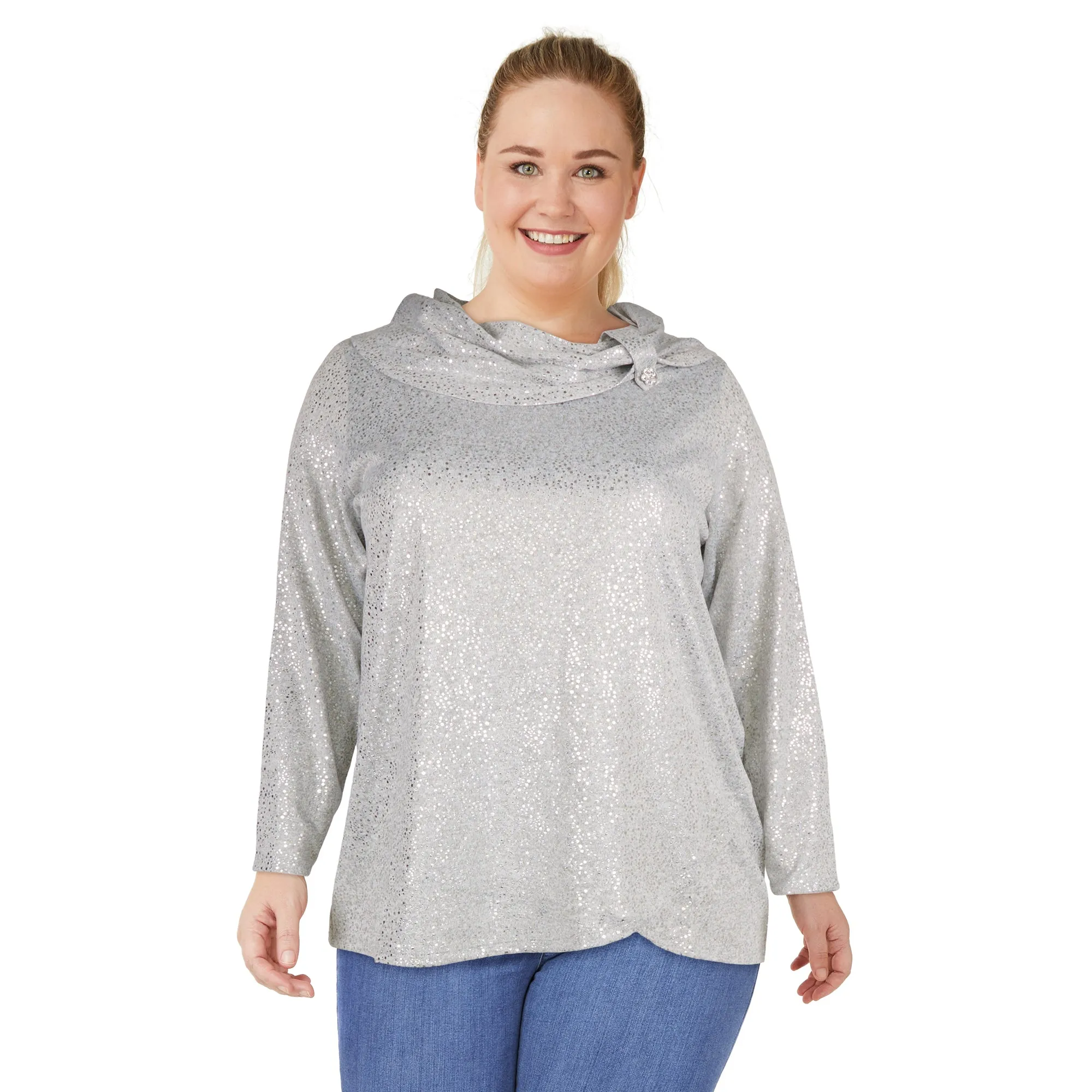 lily morgan Women's Plus Crew Neck Sweater sold by Giant Tiger