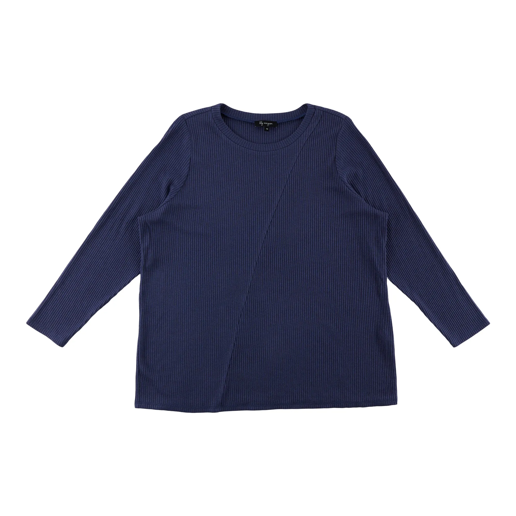 lily morgan Women's Plus Tie-Front Shimmer Top sold by Giant Tiger product image thumbnail 3