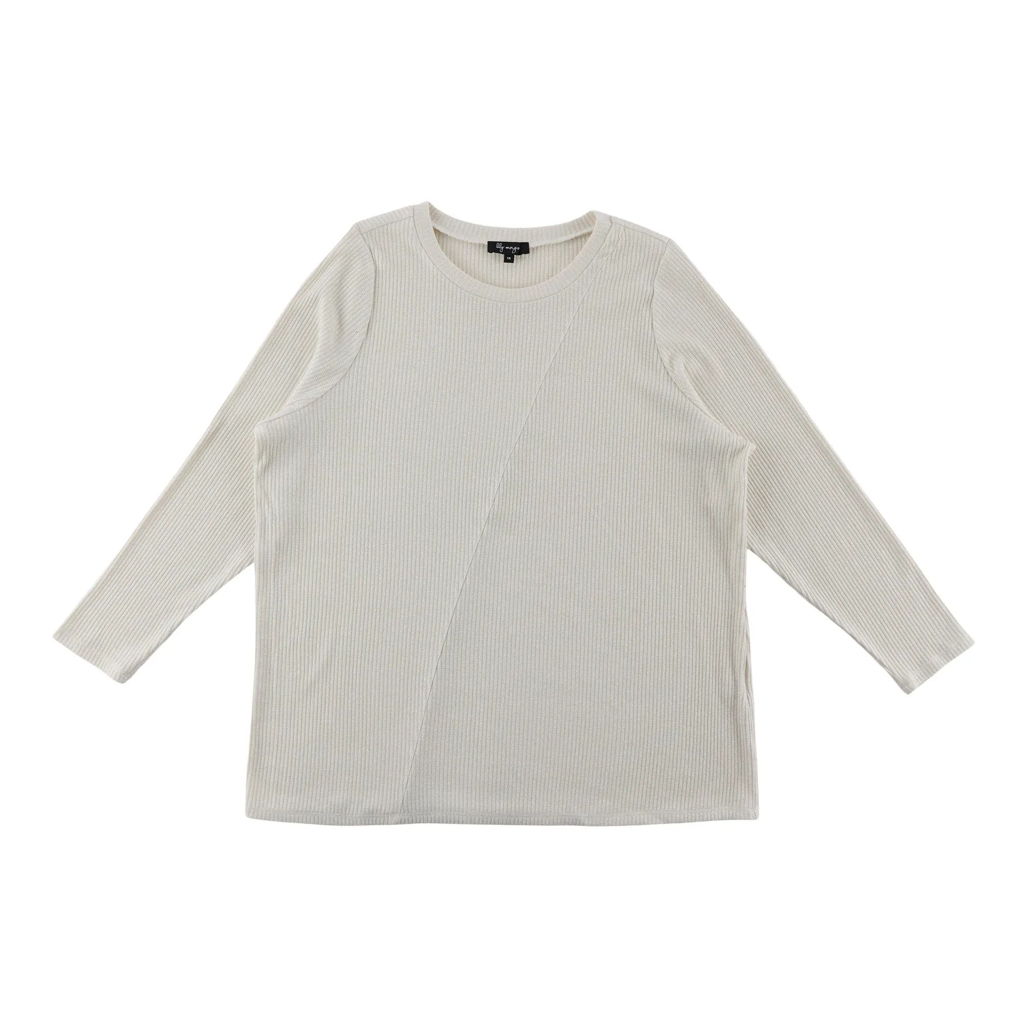 lily morgan Women's Plus Tie-Front Shimmer Top sold by Giant Tiger product image thumbnail 2