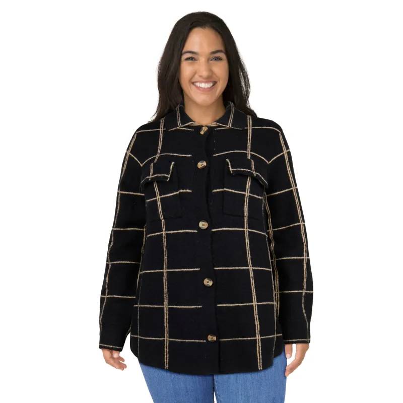 mySTYLE Women's Plus Shacket sold by Giant Tiger