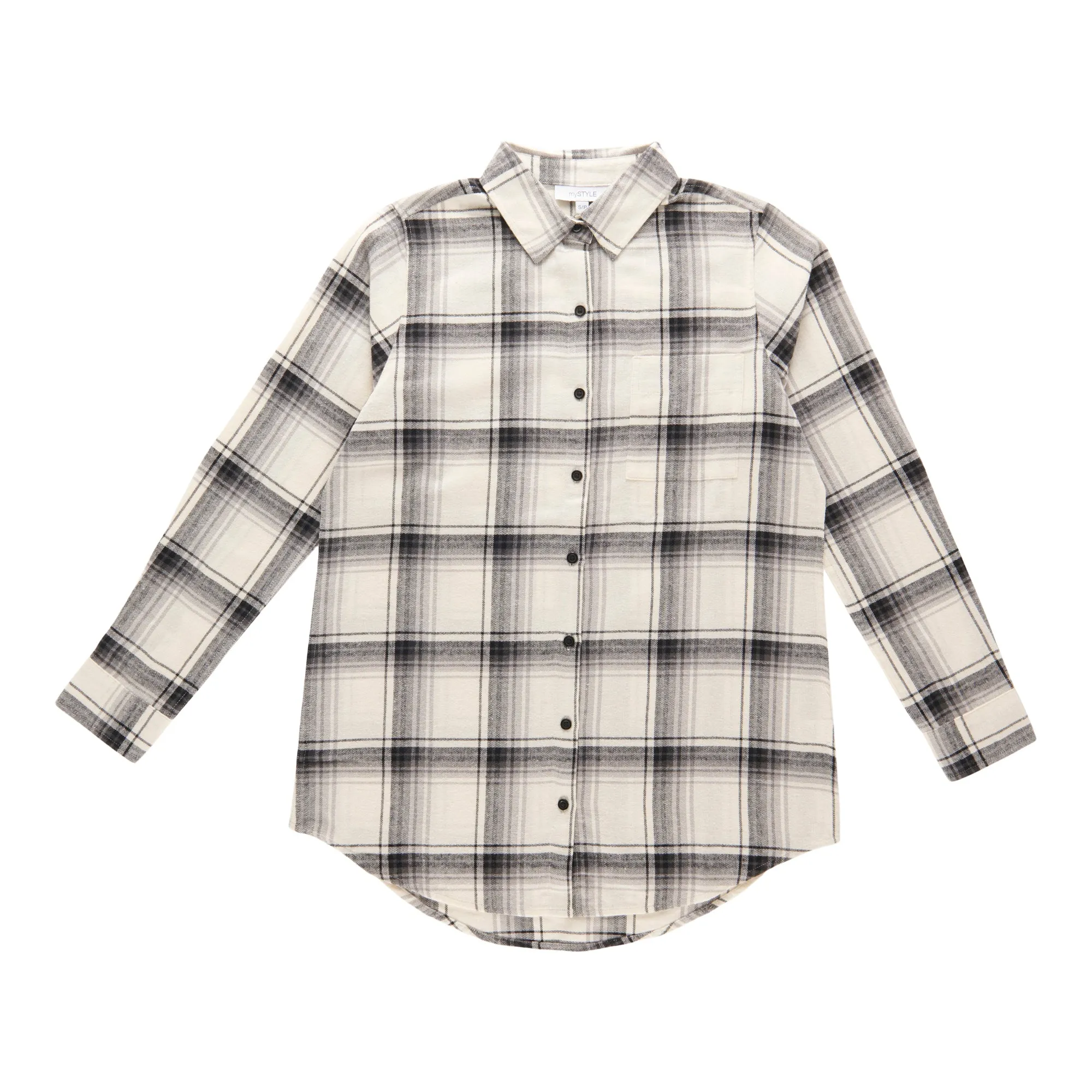 mySTYLE Women's Flannel Plaid Tunic sold by Giant Tiger product image thumbnail 4