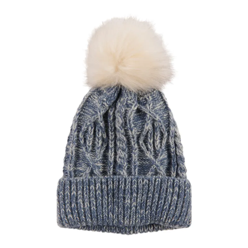 Women's Mélange Hat With Pom Pom sold by Giant Tiger