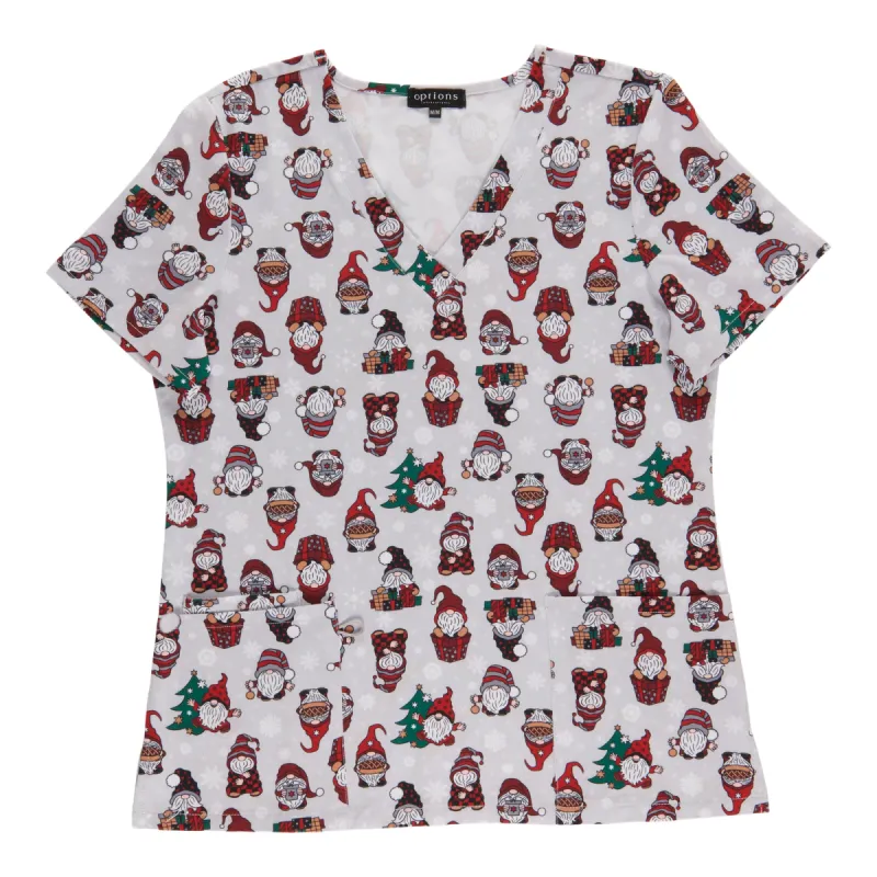 Options Women's Novelty Printed V-Neck Scrub Top sold by Giant Tiger