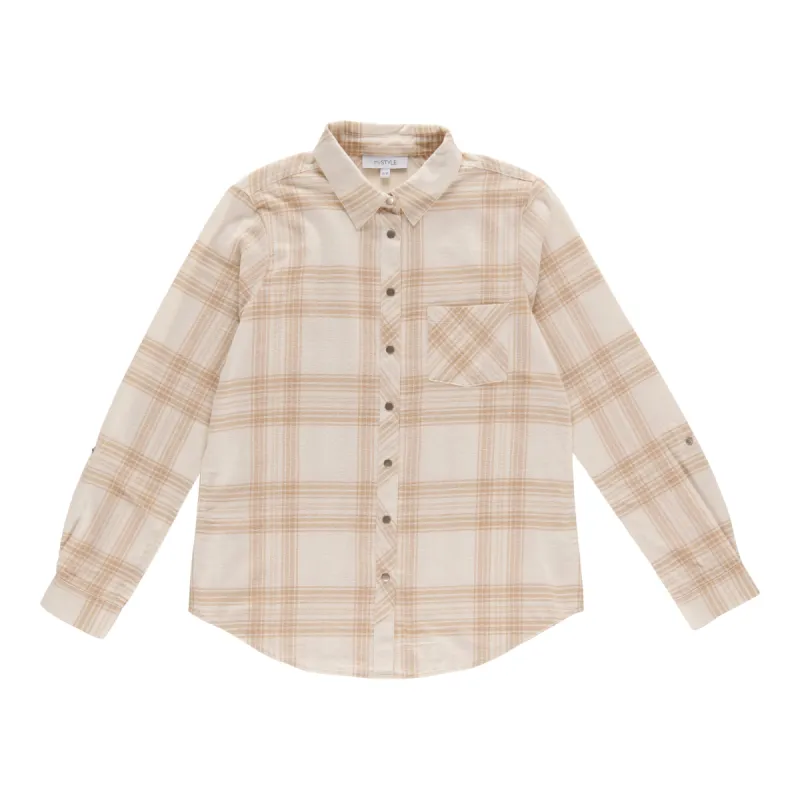 mySTYLE Women's Flannel Snap Shirt sold by Giant Tiger