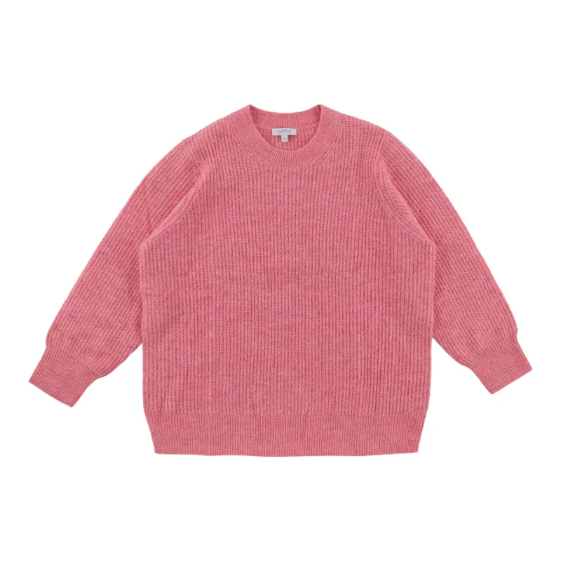 mySTYLE Women's Plus Crew Neck Shaker Sweater sold by Giant Tiger