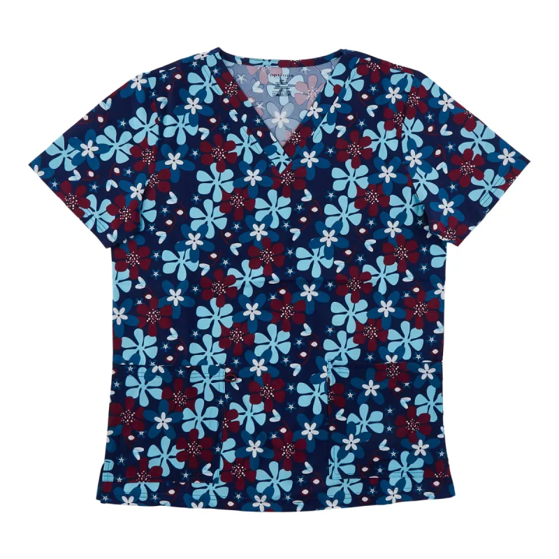 Options Women's Printed V-Neck Scrub Top sold by Giant Tiger