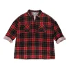 mySTYLE Women's Plus Plaid Top with Studs sold by Giant Tiger