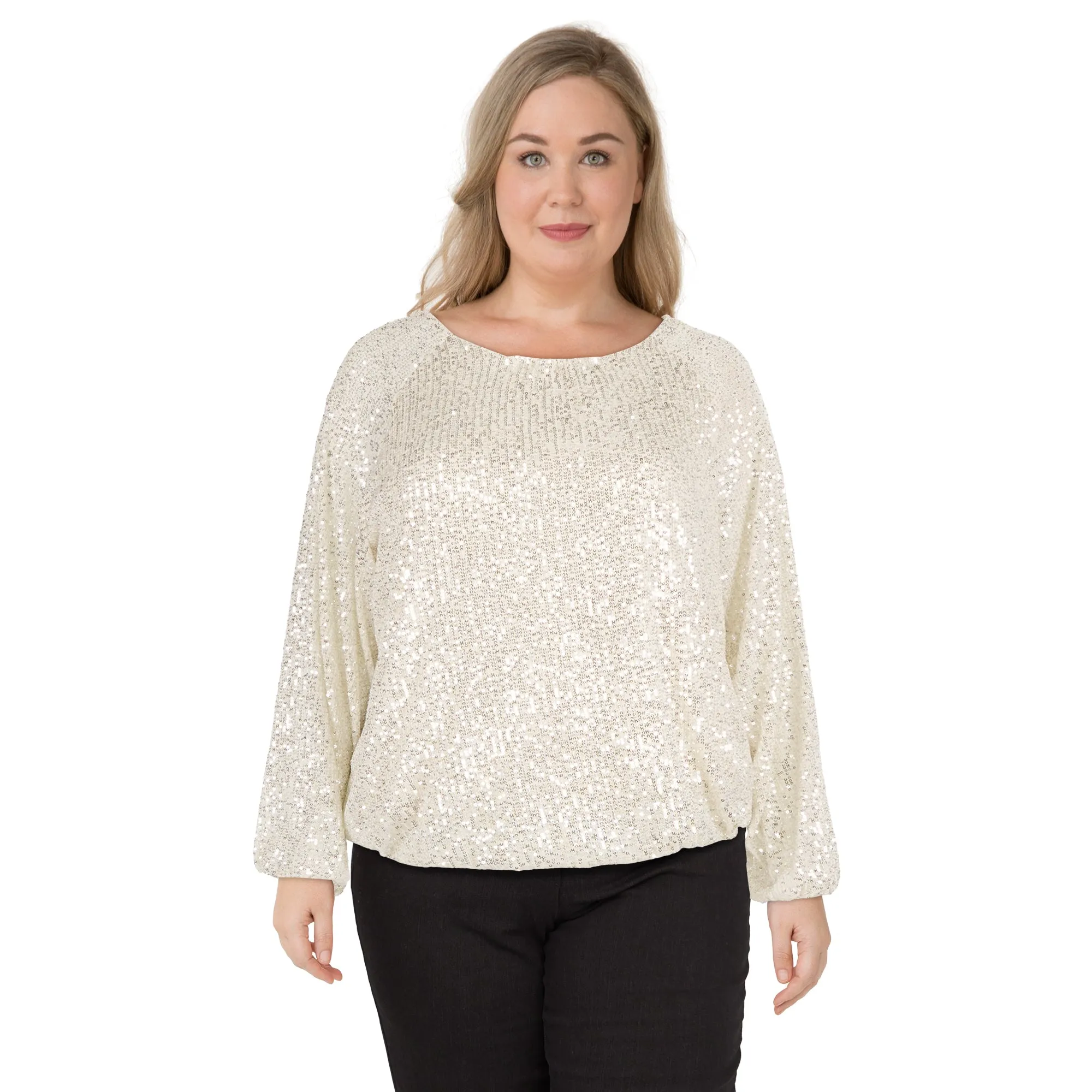 lily morgan Women's Plus Sequin Top sold by Giant Tiger product image thumbnail 4