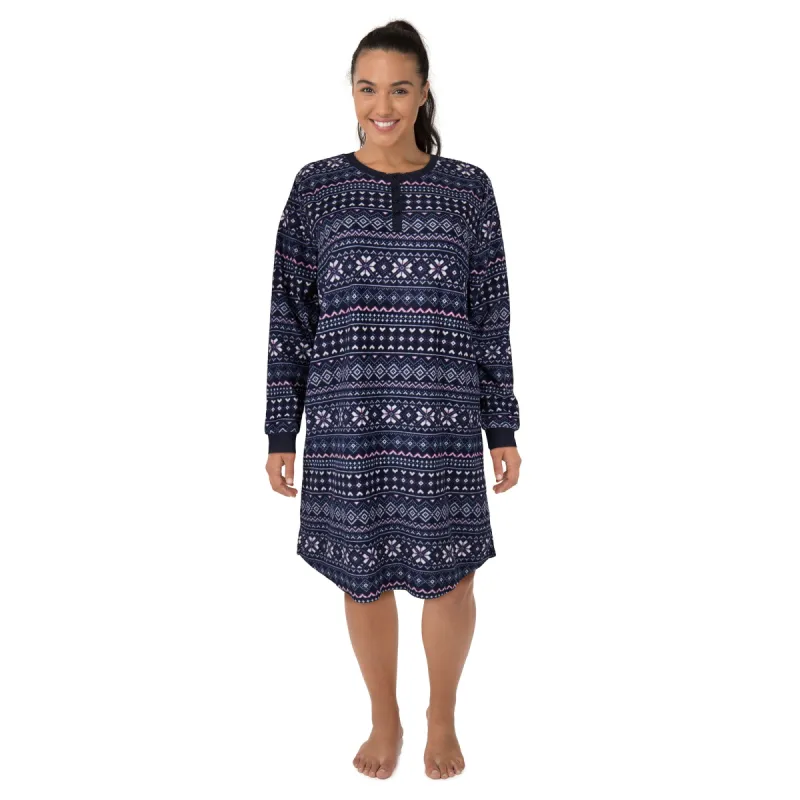 Carisma Women's Plus Micropolar Sleepshirt sold by Giant Tiger