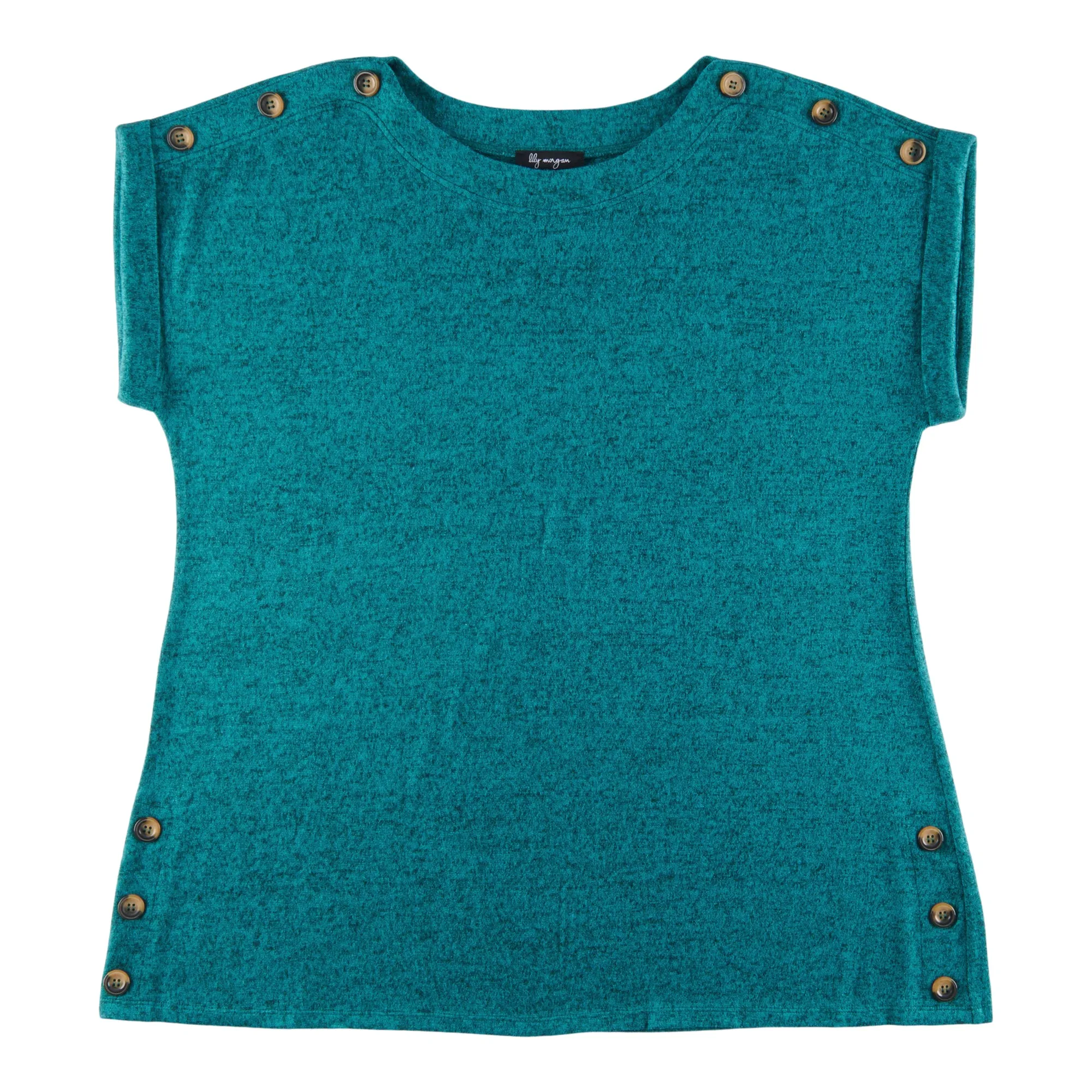 lily morgan Women's Plus City Chic Button Trim Snit Top sold by Giant Tiger product image thumbnail 3