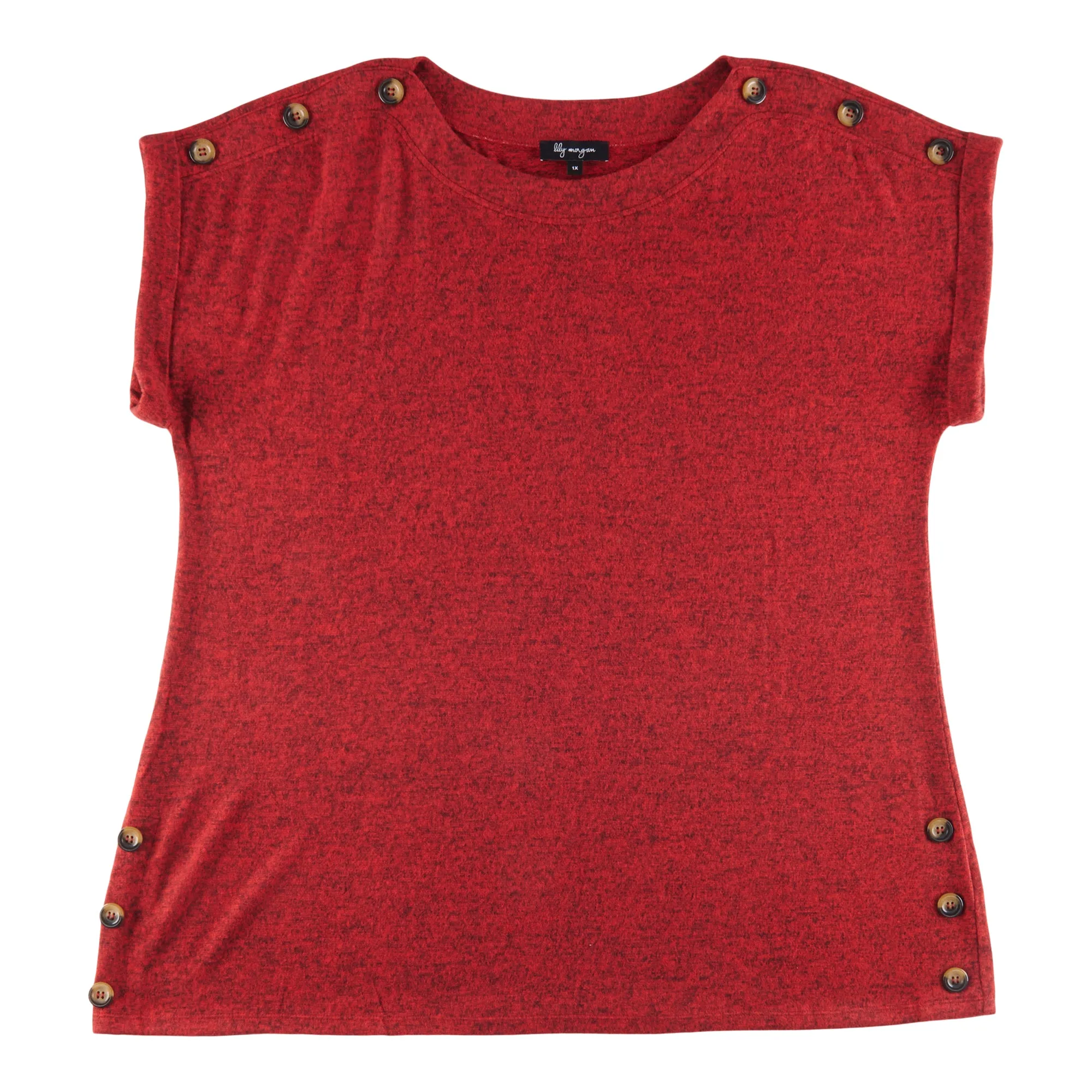 lily morgan Women's Plus City Chic Button Trim Snit Top sold by Giant Tiger product image thumbnail 4