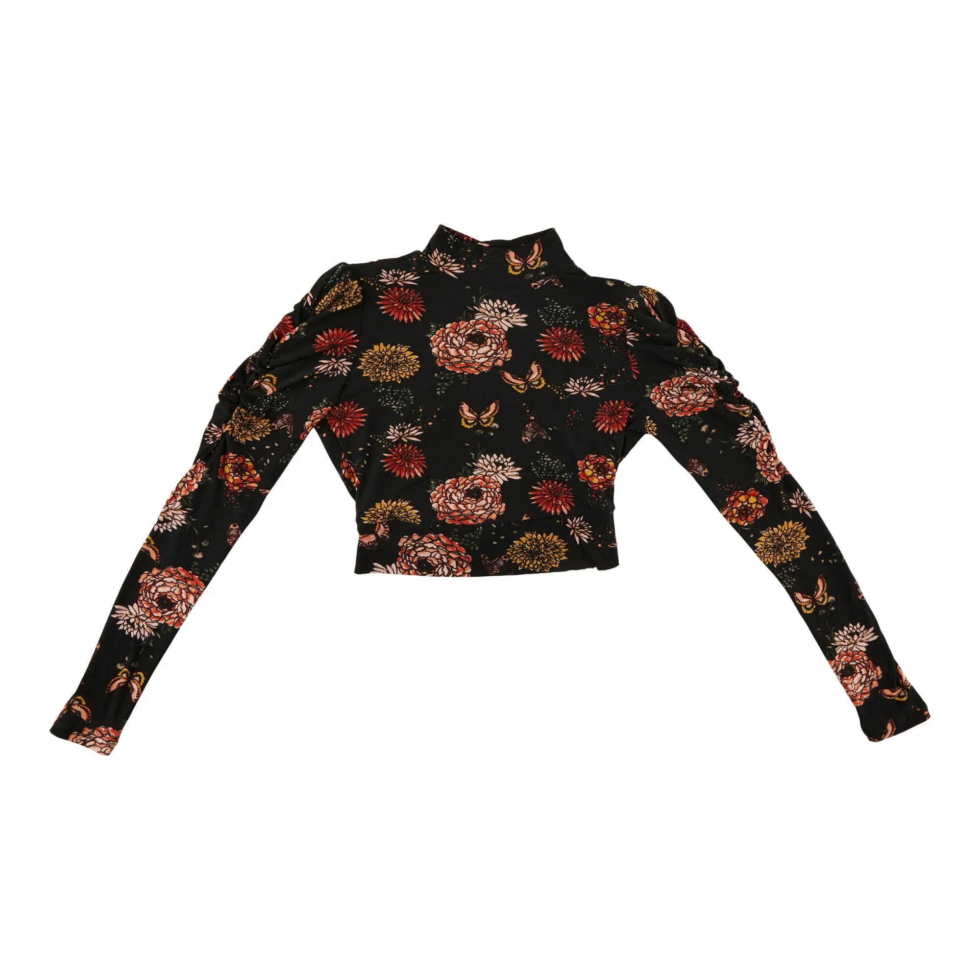 Women's Mock-Neck Floral Crop Top sold by Giant Tiger product image thumbnail 4