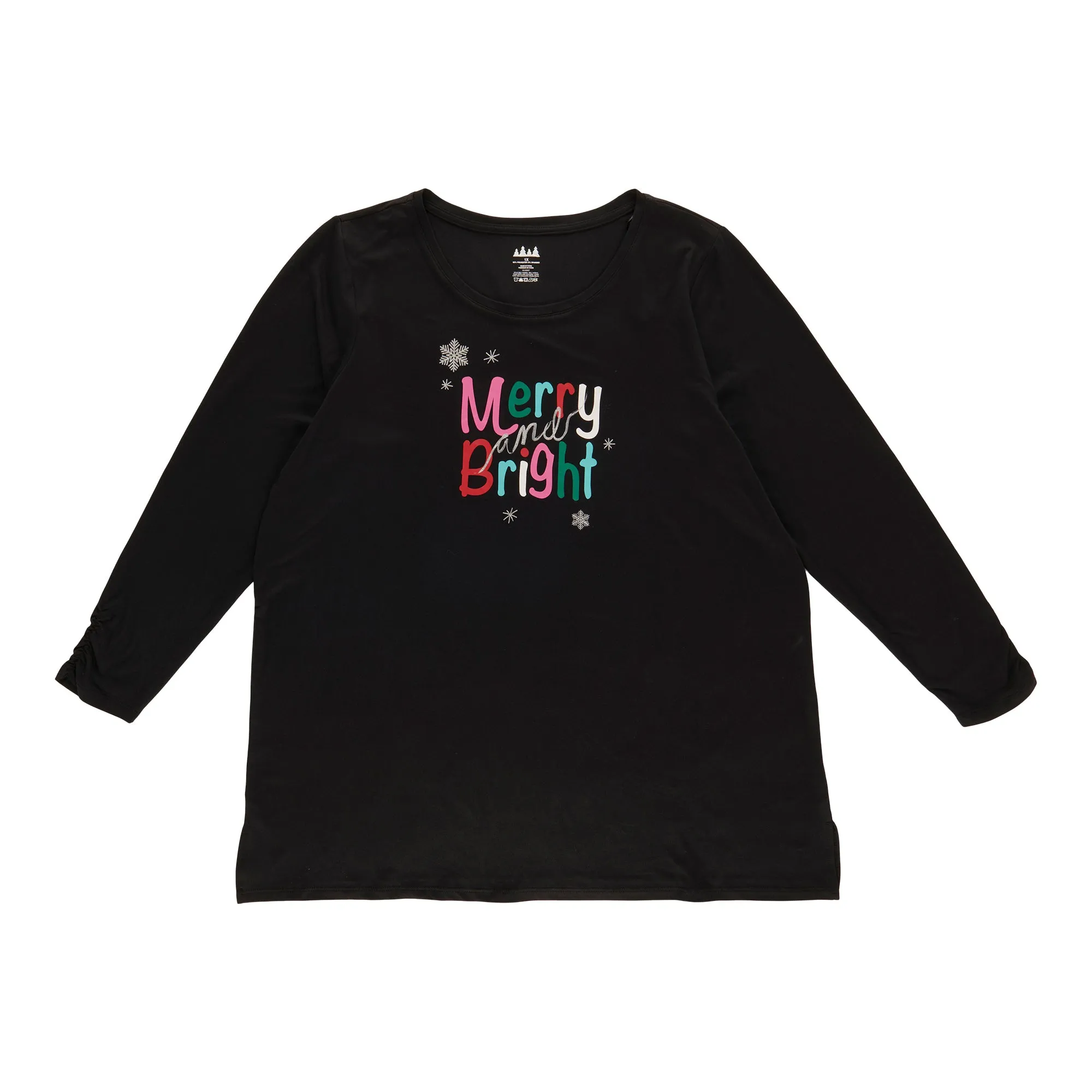 Comfy Cozy Women's Plus Printed Christmas Top sold by Giant Tiger product image thumbnail 3