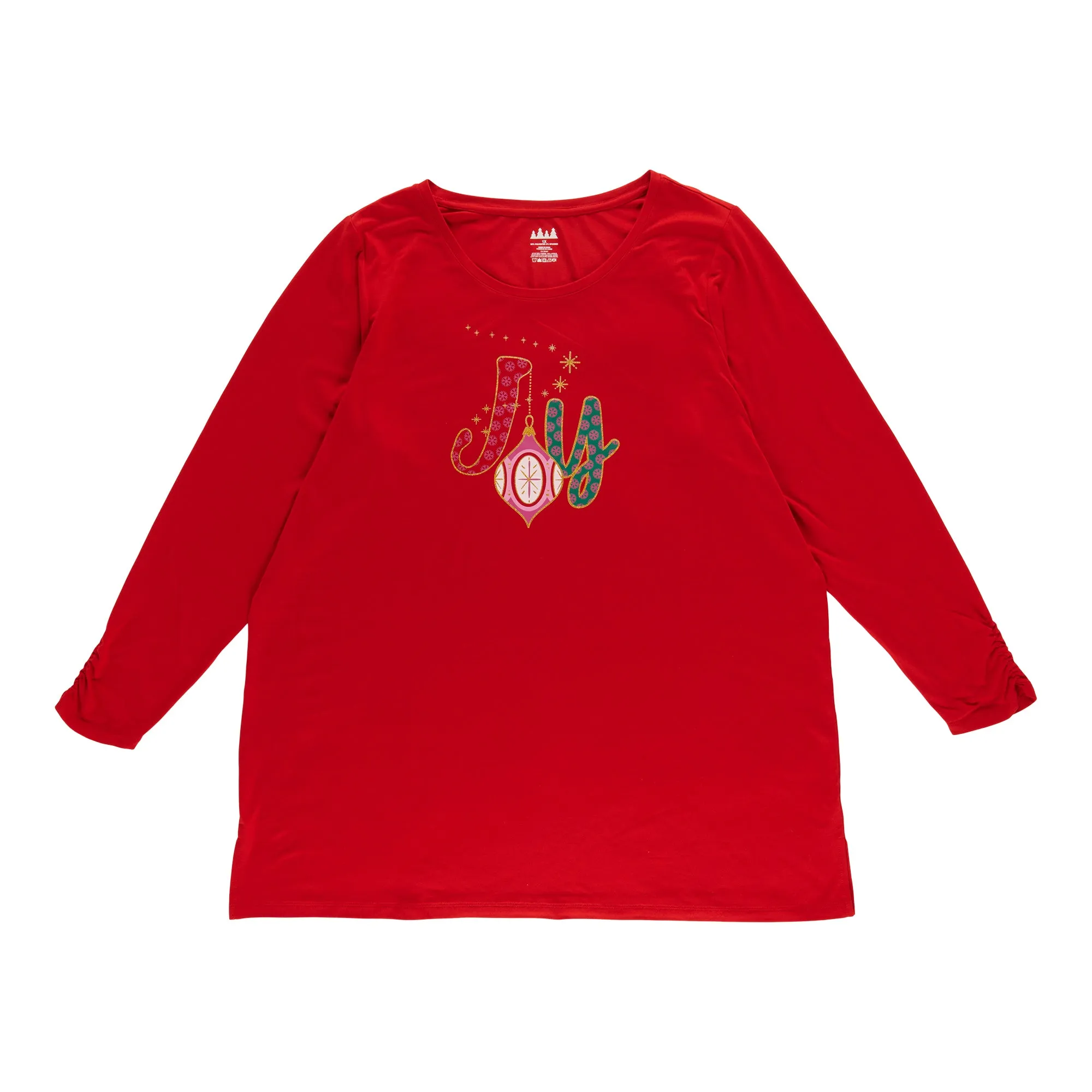 Comfy Cozy Women's Plus Printed Christmas Top sold by Giant Tiger product image thumbnail 4