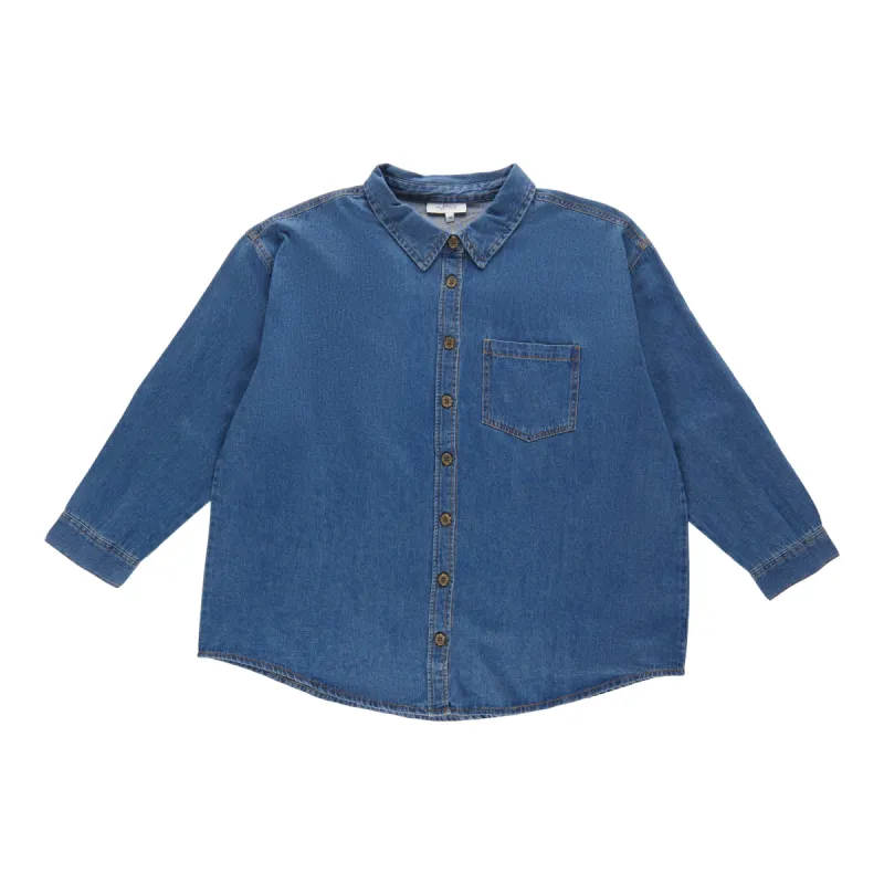 mySTYLE Women's Plus Denim Shirt sold by Giant Tiger