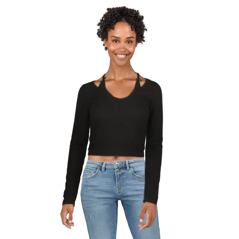 Women's Halter Long Sleeve Top sold by Giant Tiger