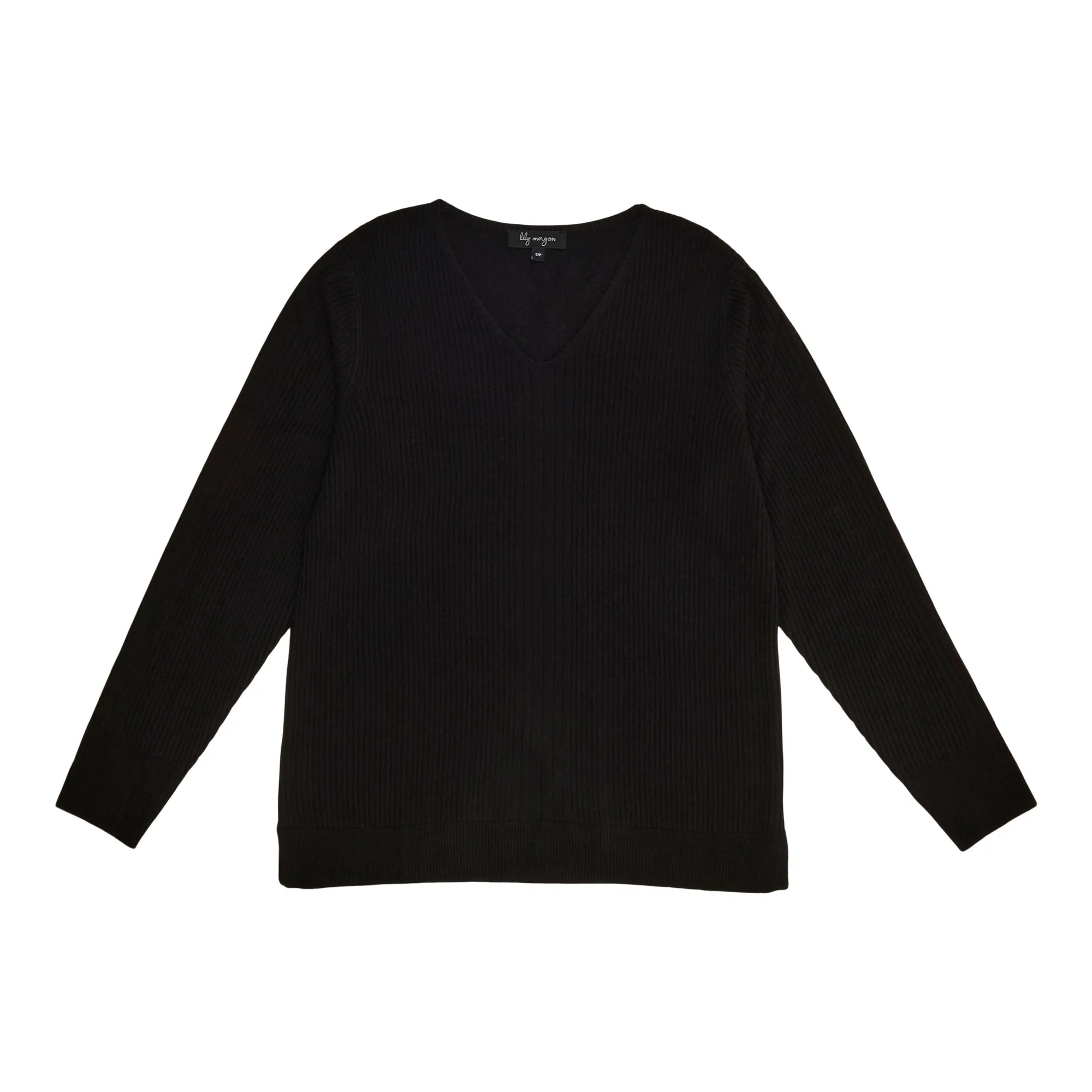 lily morgan Women's Ribbed V-Neck Top sold by Giant Tiger