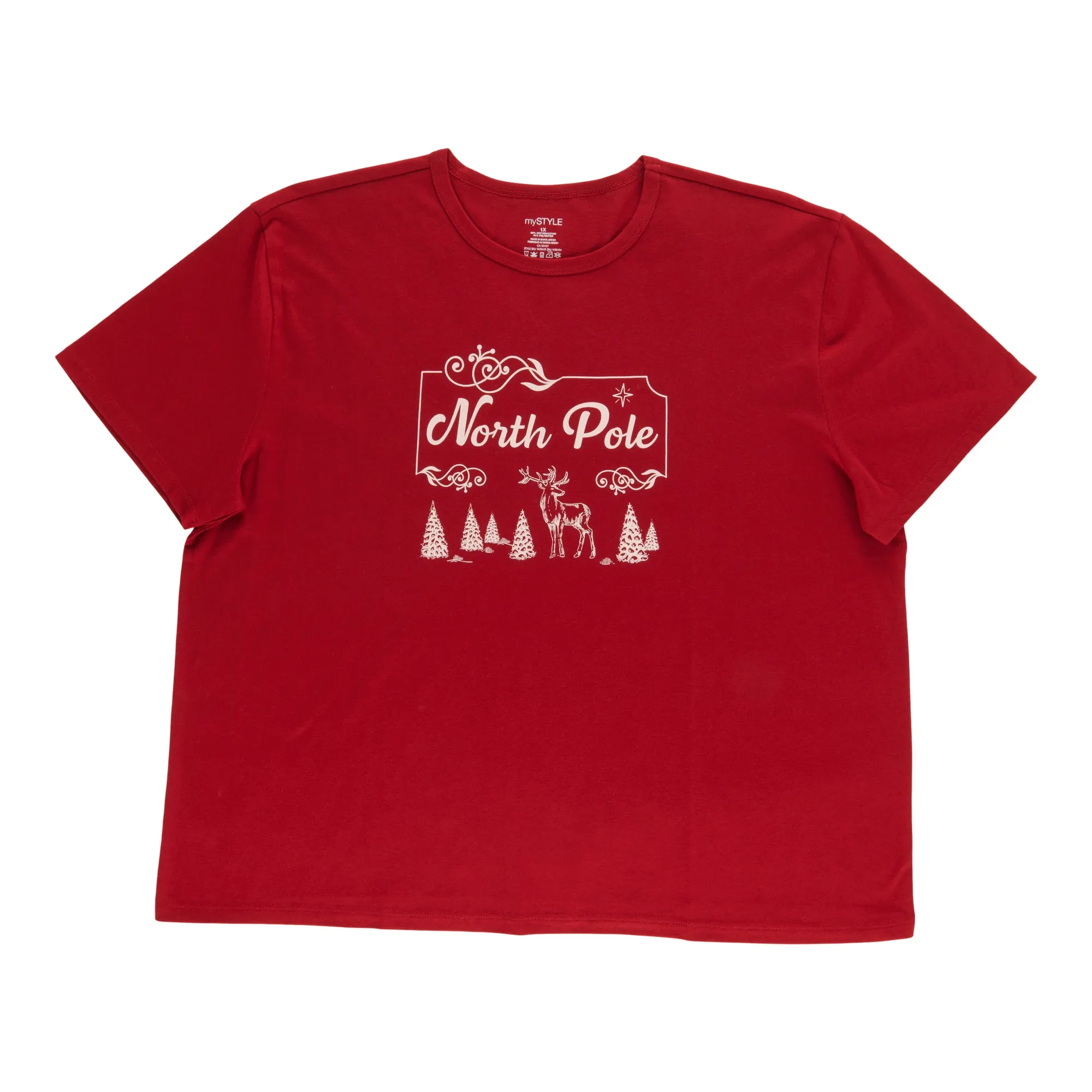 mySTYLE Women's Plus Screen Crew Neck Tee sold by Giant Tiger product image thumbnail 3