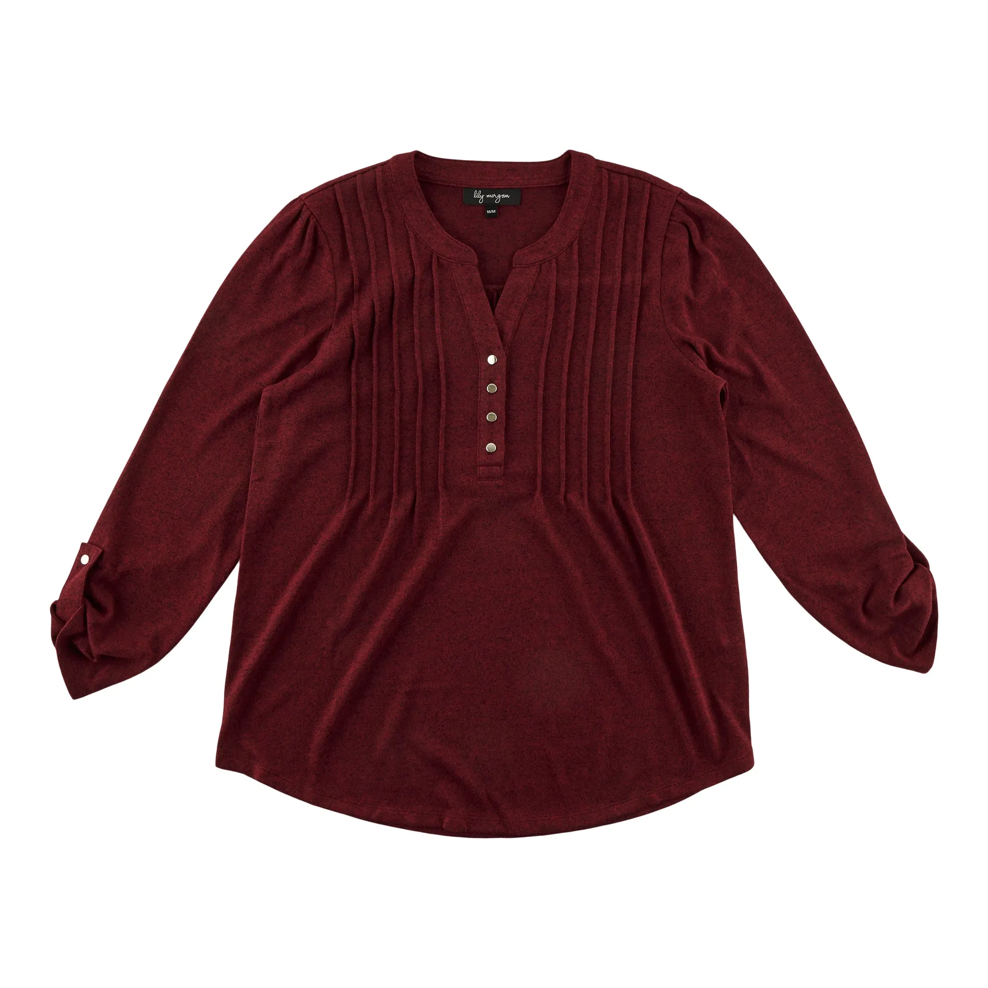 lily morgan Women's Long Sleeve Pintuck Top sold by Giant Tiger product image thumbnail 3