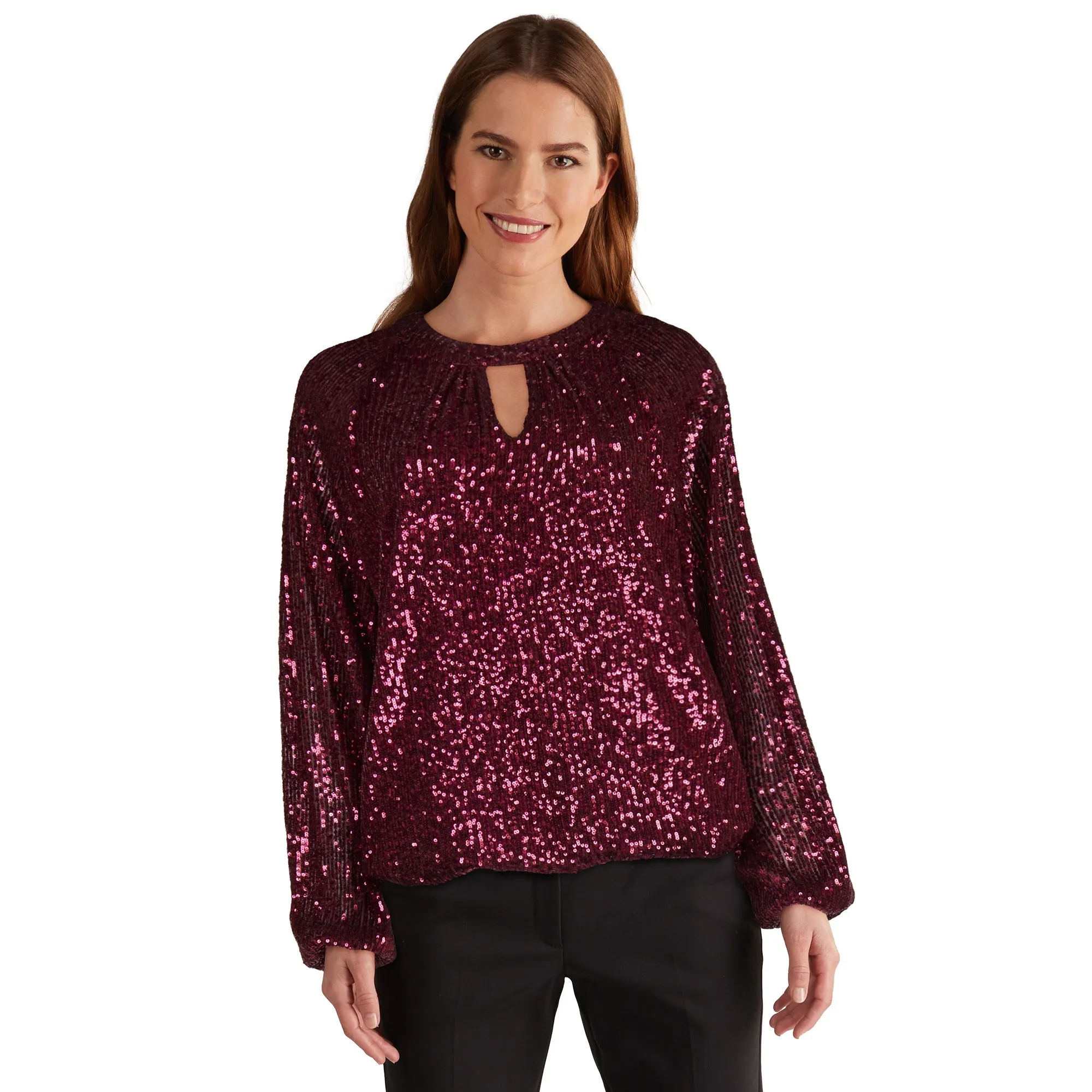 lily morgan Women's Peekaboo Sequin Top sold by Giant Tiger product image thumbnail 4