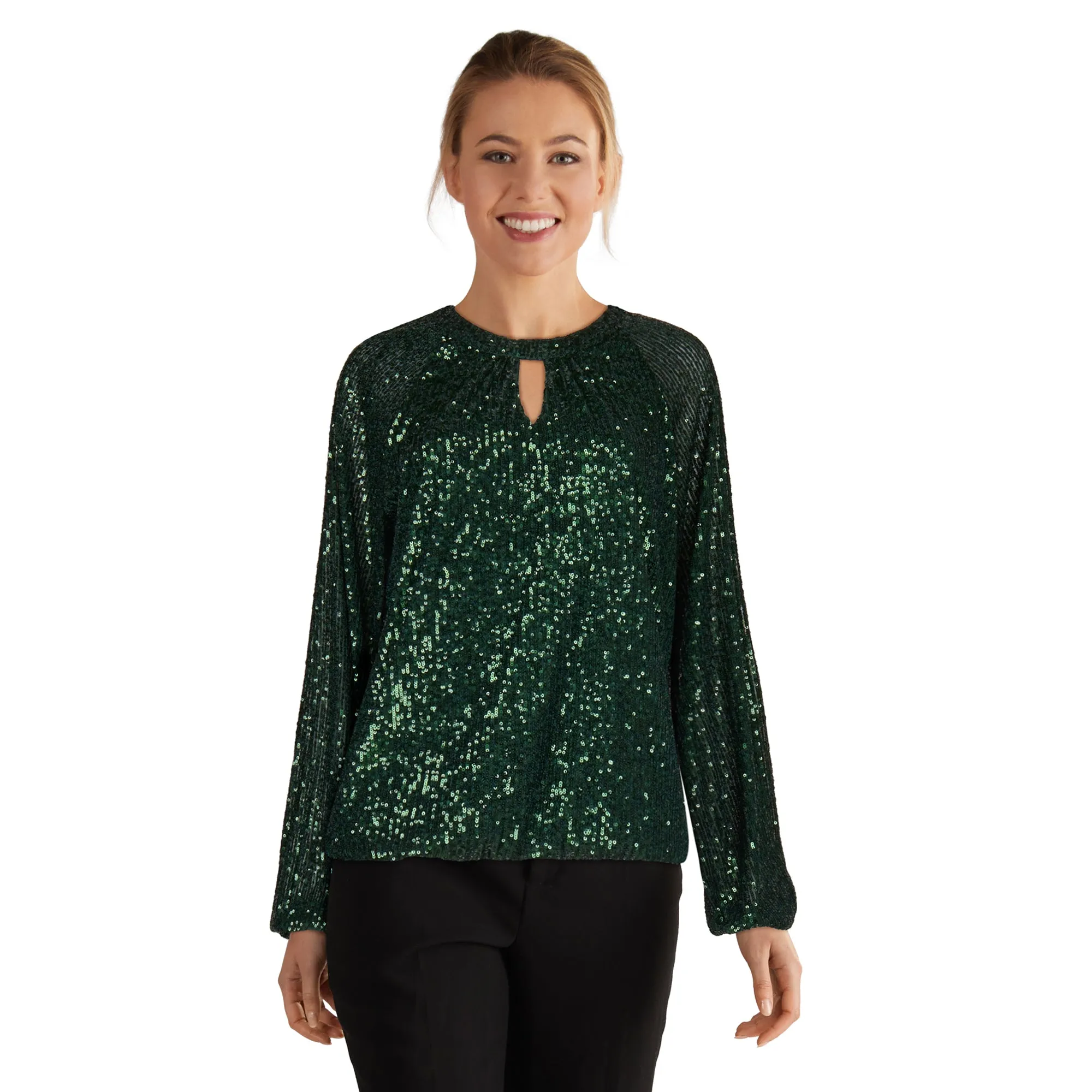 lily morgan Women's Peekaboo Sequin Top sold by Giant Tiger product image thumbnail 3