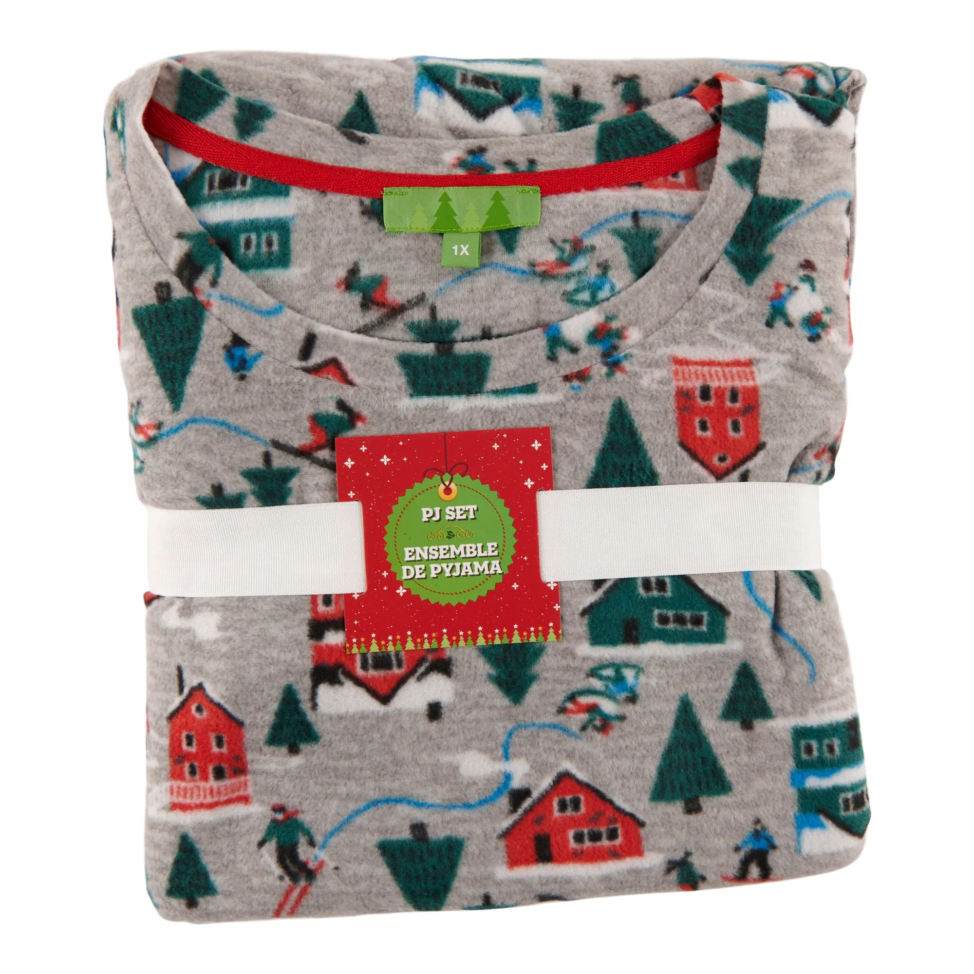 Comfy Cozy Women's Plus Micropolar Crew Neck PJ Set, 2-Piece sold by Giant Tiger product image thumbnail 3