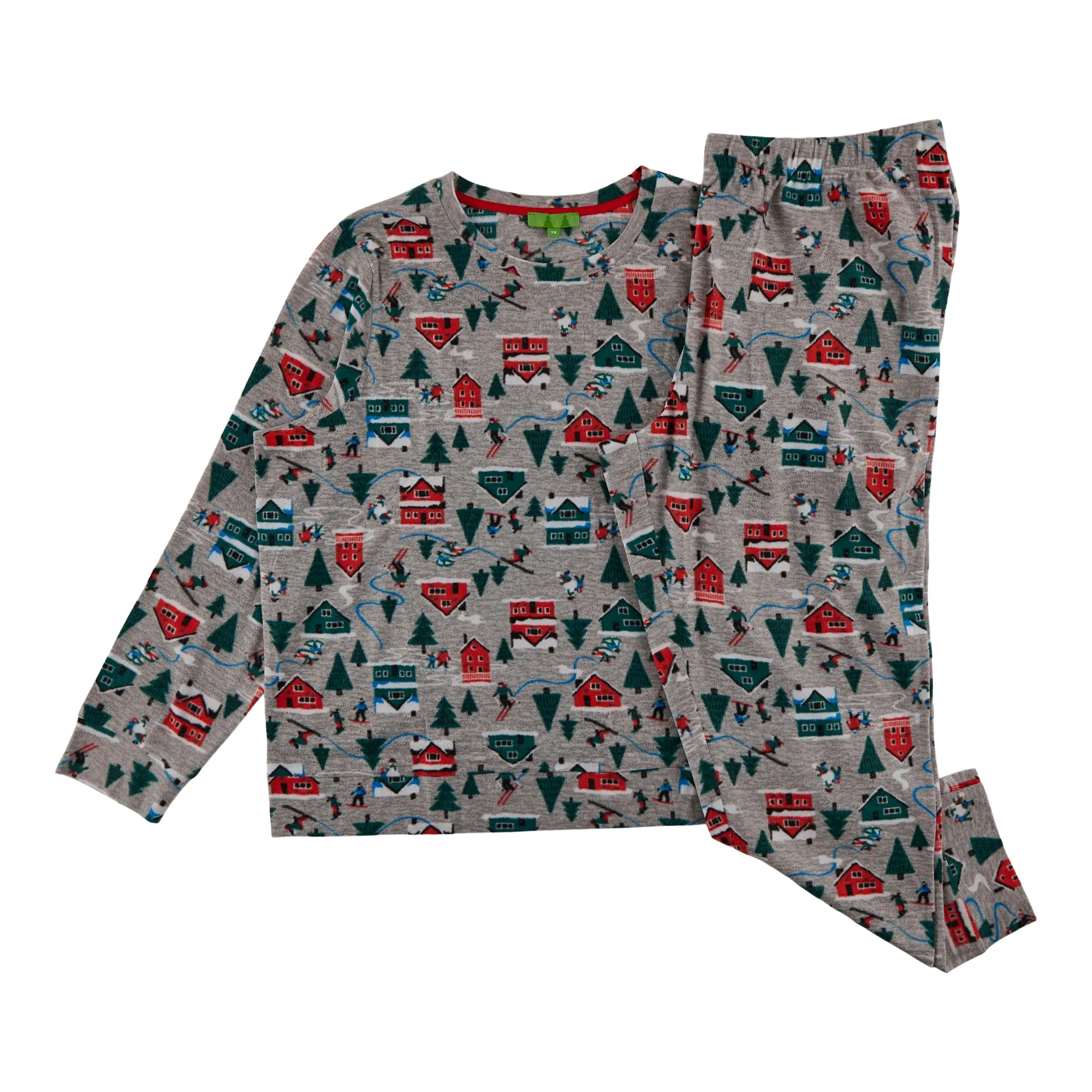 Comfy Cozy Women's Plus Micropolar Crew Neck PJ Set, 2-Piece sold by Giant Tiger product image thumbnail 4