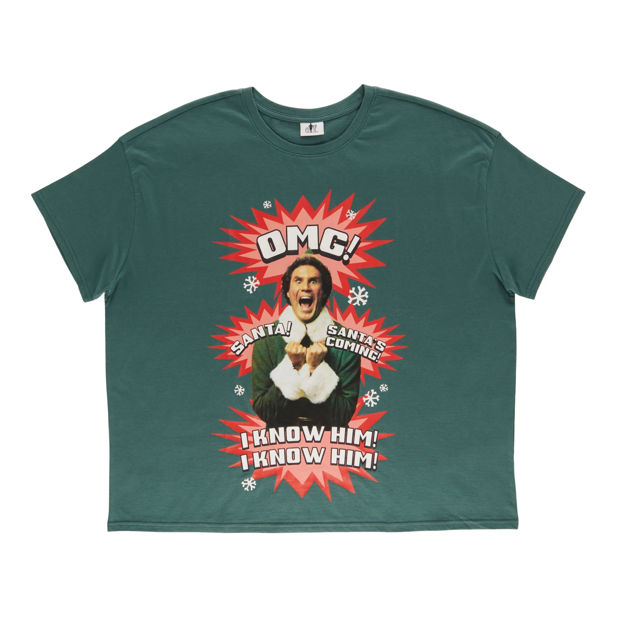 Women's Plus Licensed Elf Crew Neck Tee sold by Giant Tiger