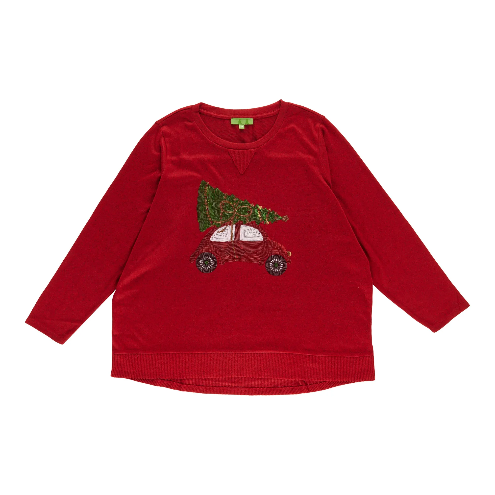 Comfy Cozy Women's Plus High Low Christmas Top sold by Giant Tiger product image thumbnail 2