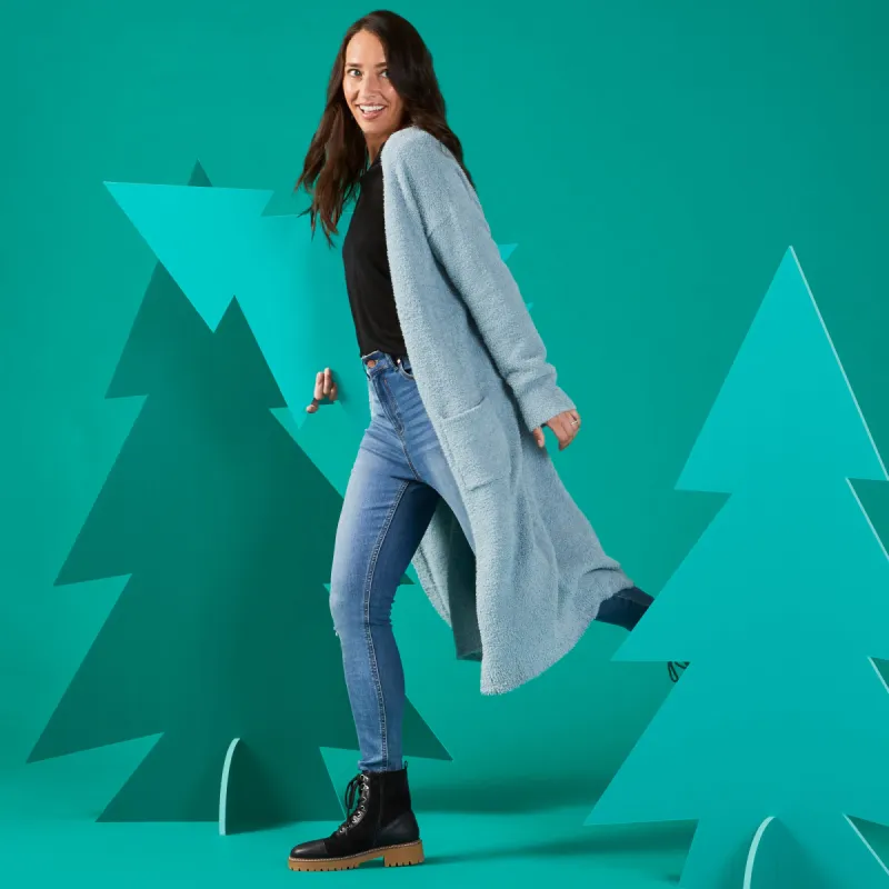 Women's Long Open Front Cardigan sold by Giant Tiger