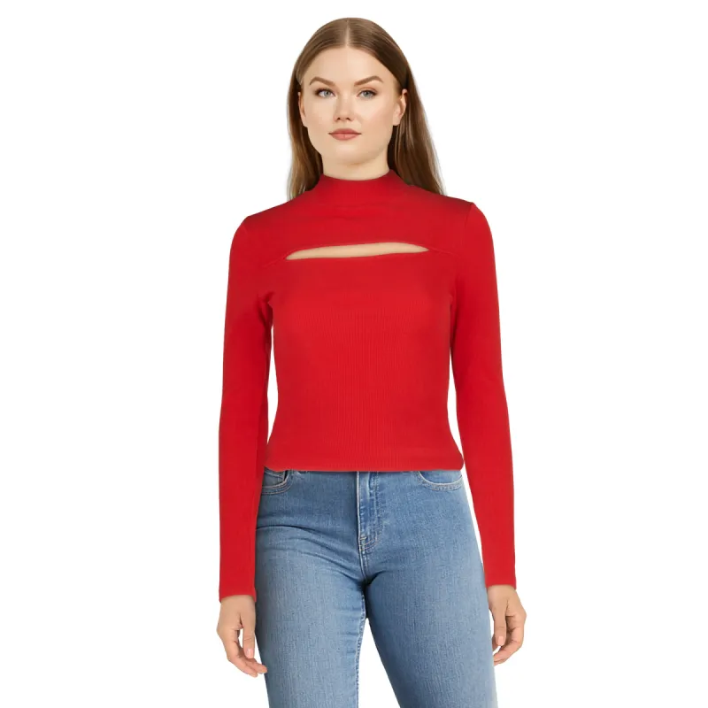Women's Long Sleeve Ribbed Top sold by Giant Tiger