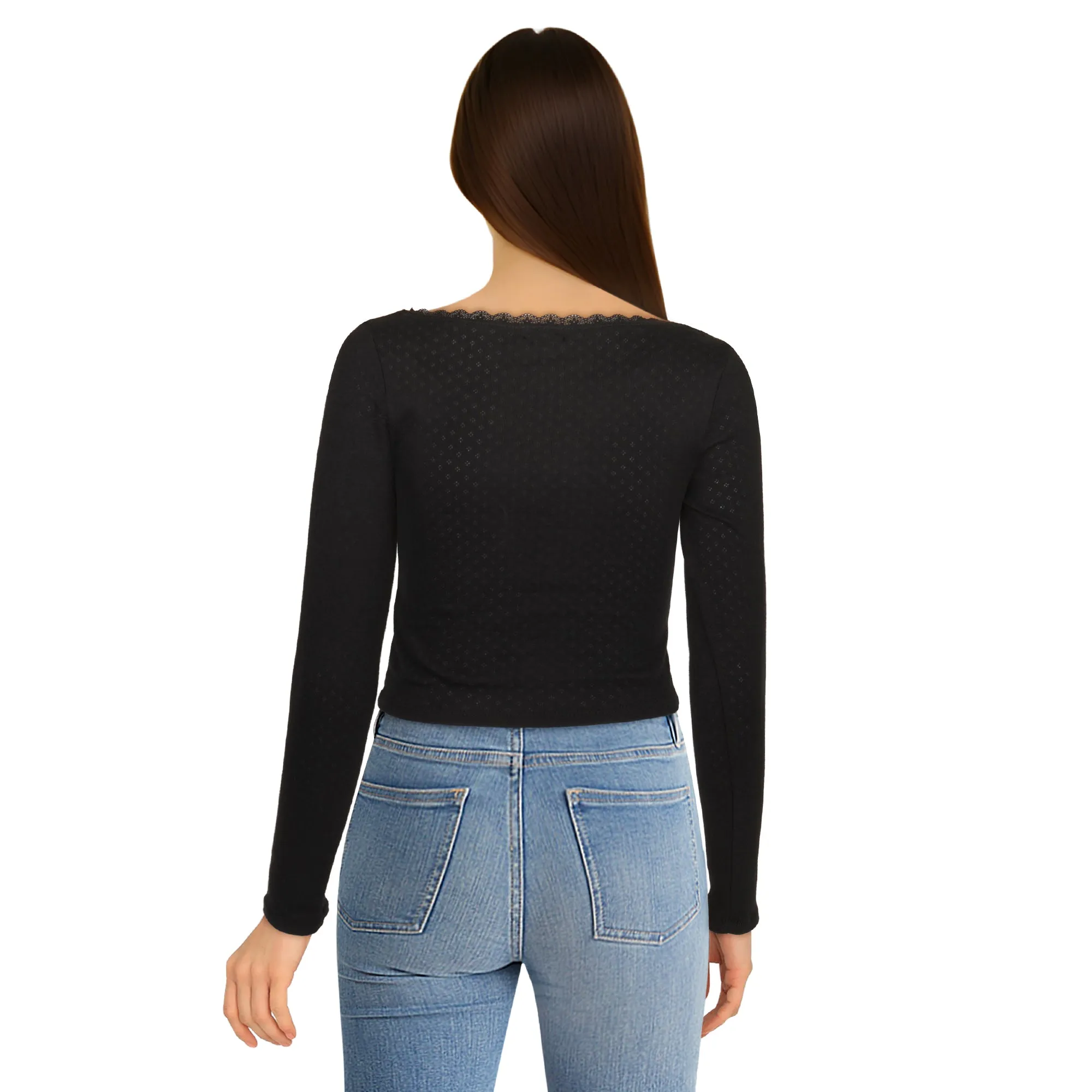 Women's Squareneck Long Sleeve Top sold by Giant Tiger product image thumbnail 3