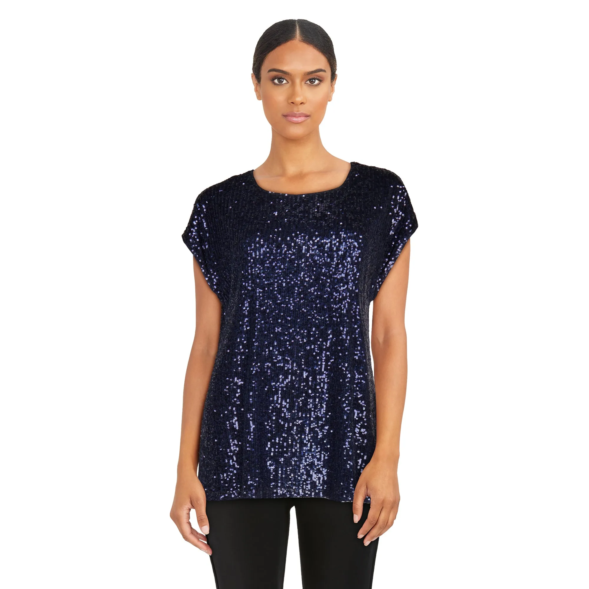 lily morgan Women's Sequin Boxy Top sold by Giant Tiger product image thumbnail 3