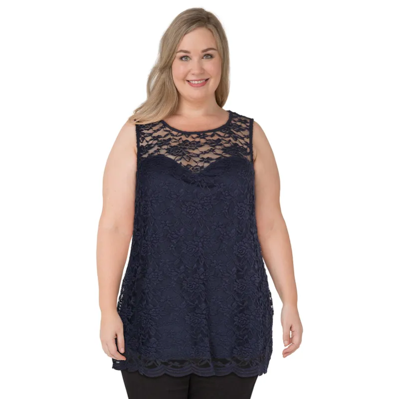 lily morgan Women's Plus Lace Camisole sold by Giant Tiger