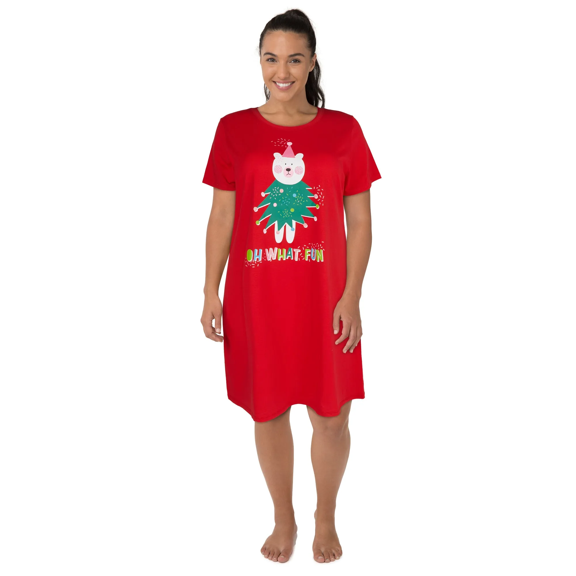 Comfy Cozy Women's Plus Screen Printed Sleepshirt sold by Giant Tiger product image thumbnail 3