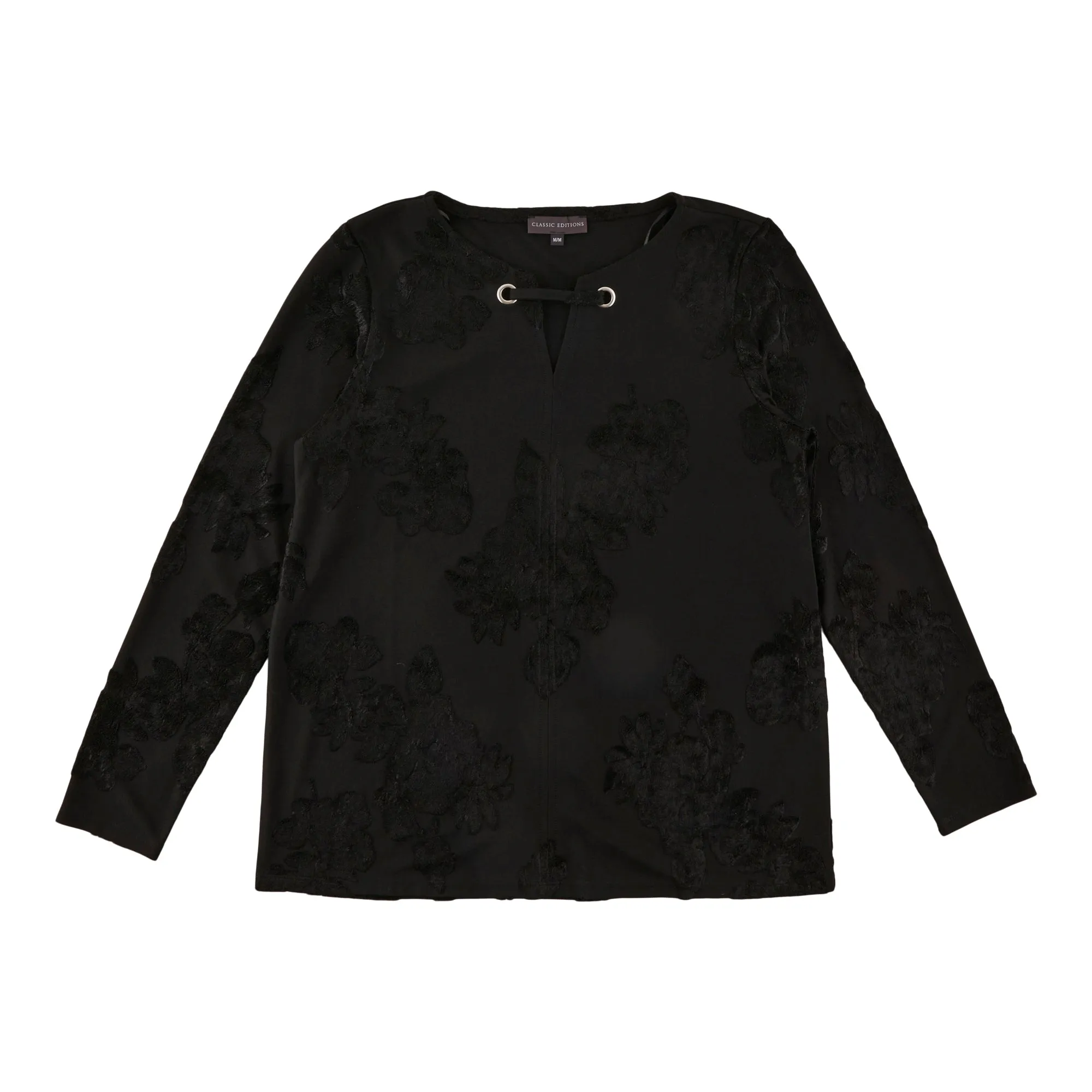 Classic Editions Women's Long Sleeve Top with Flocking sold by Giant Tiger