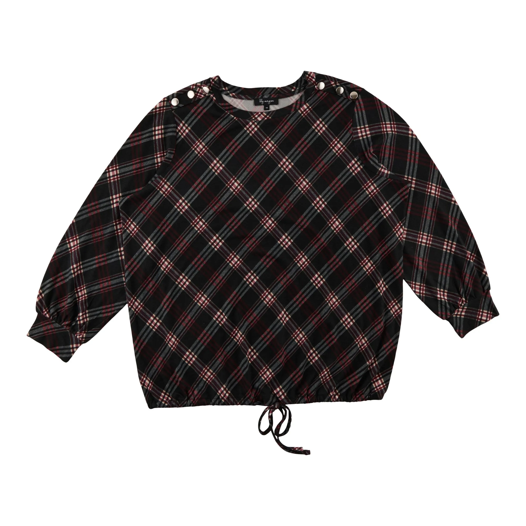 lily morgan Women's Plus Top with Shoulder Button Detail sold by Giant Tiger product image thumbnail 3