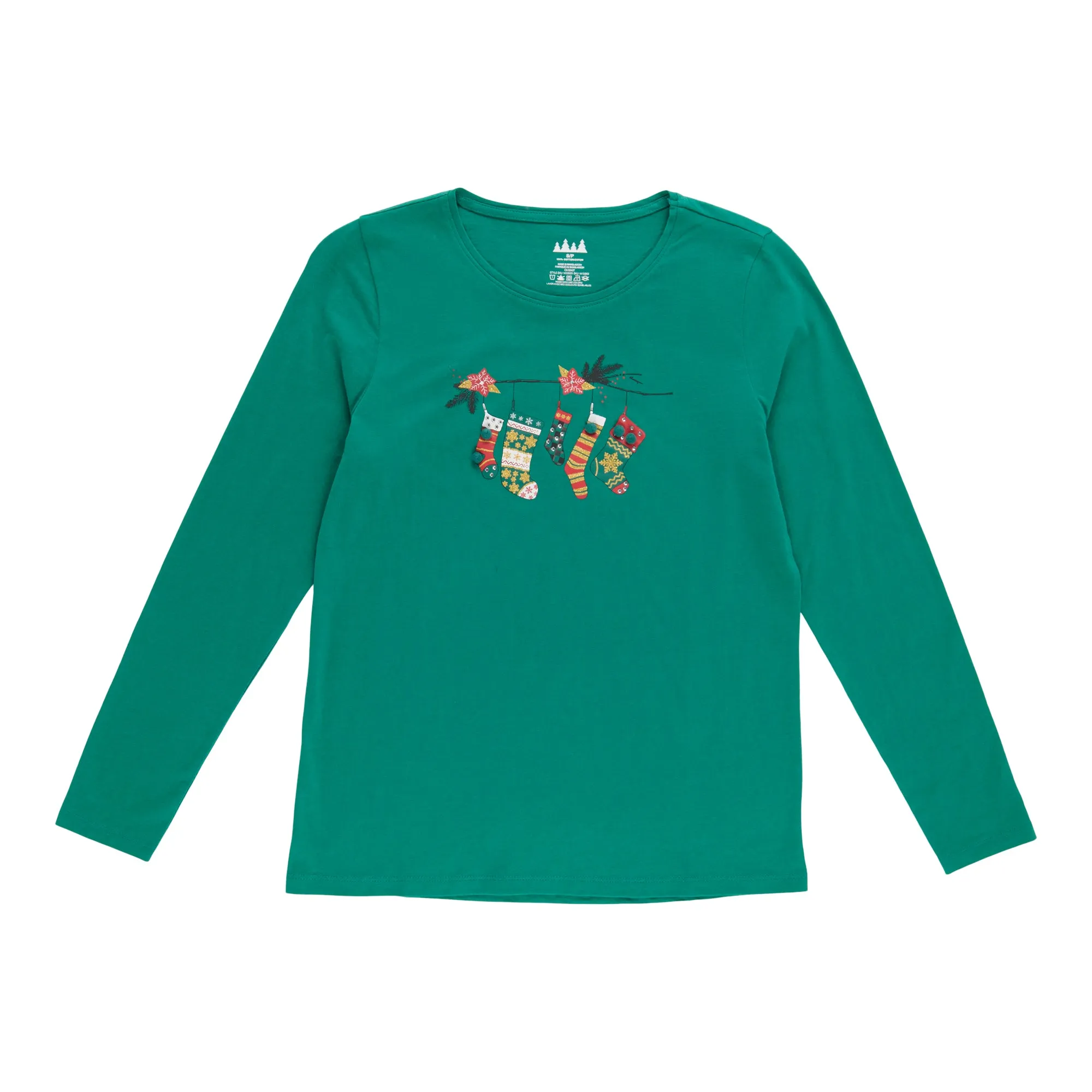 Comfy Cozy Women's Christmas Long Sleeve Screen Tee sold by Giant Tiger product image thumbnail 3