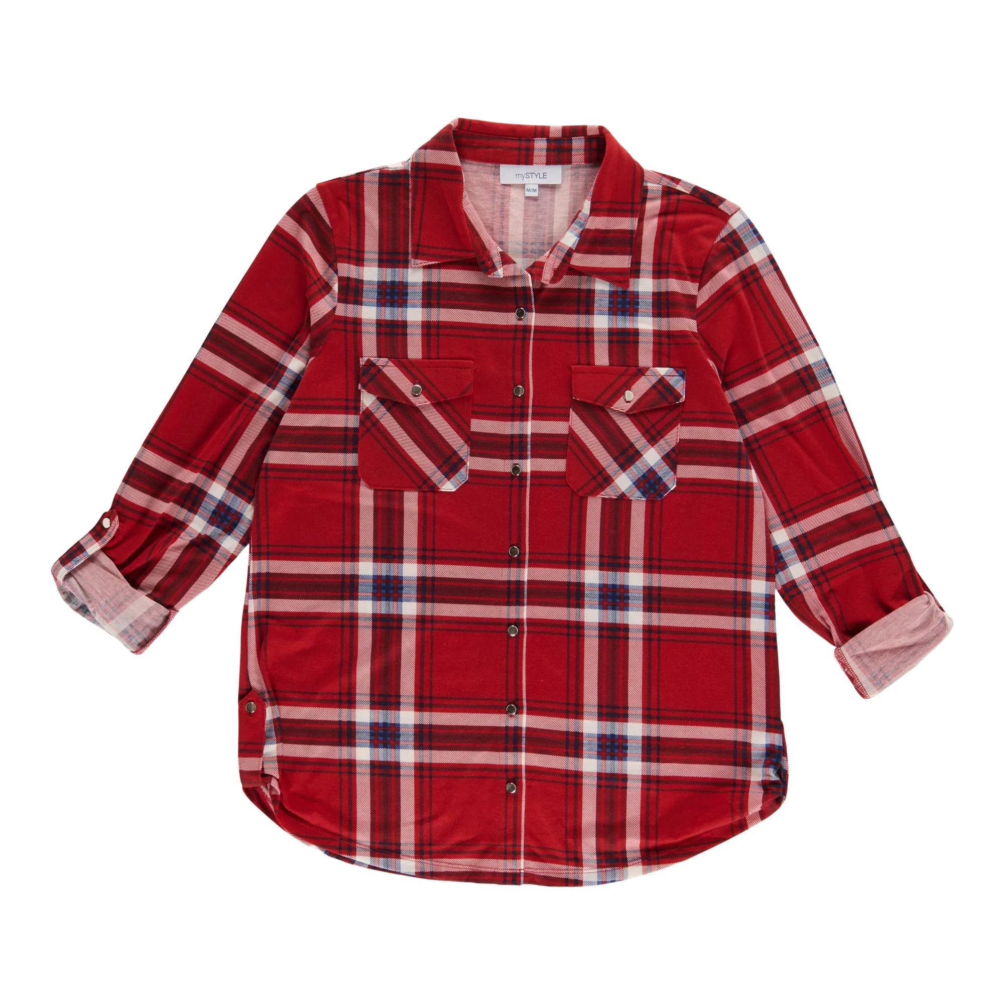 mySTYLE Women's Plaid Shirt with Side Tabs sold by Giant Tiger product image thumbnail 2