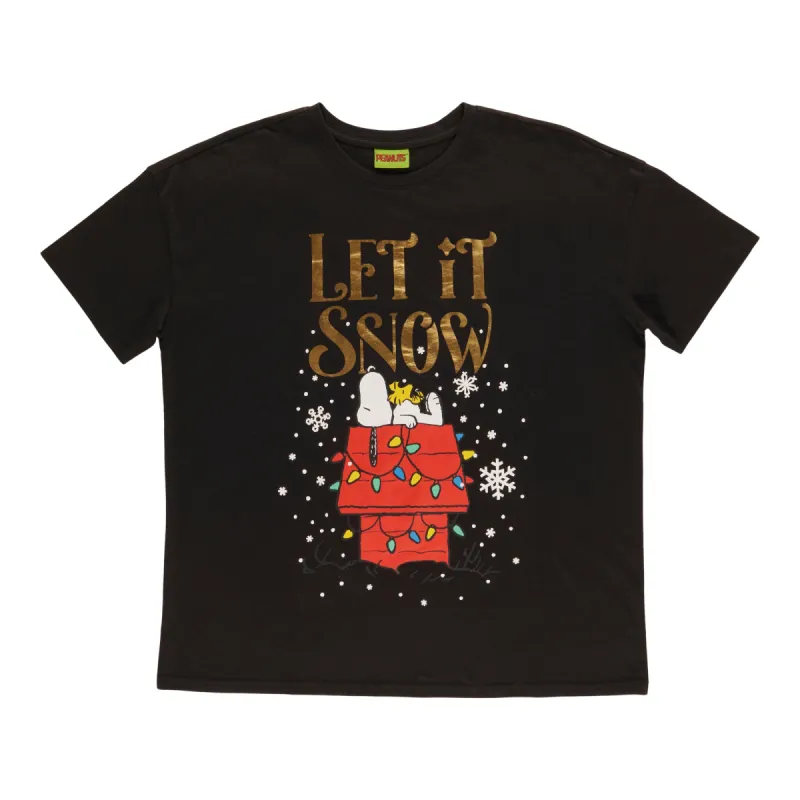 Women's Christmas Peanuts Licensed Tee sold by Giant Tiger
