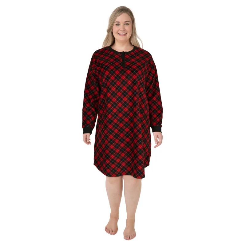 Carisma Women's Plus Micropolar Sleepshirt sold by Giant Tiger