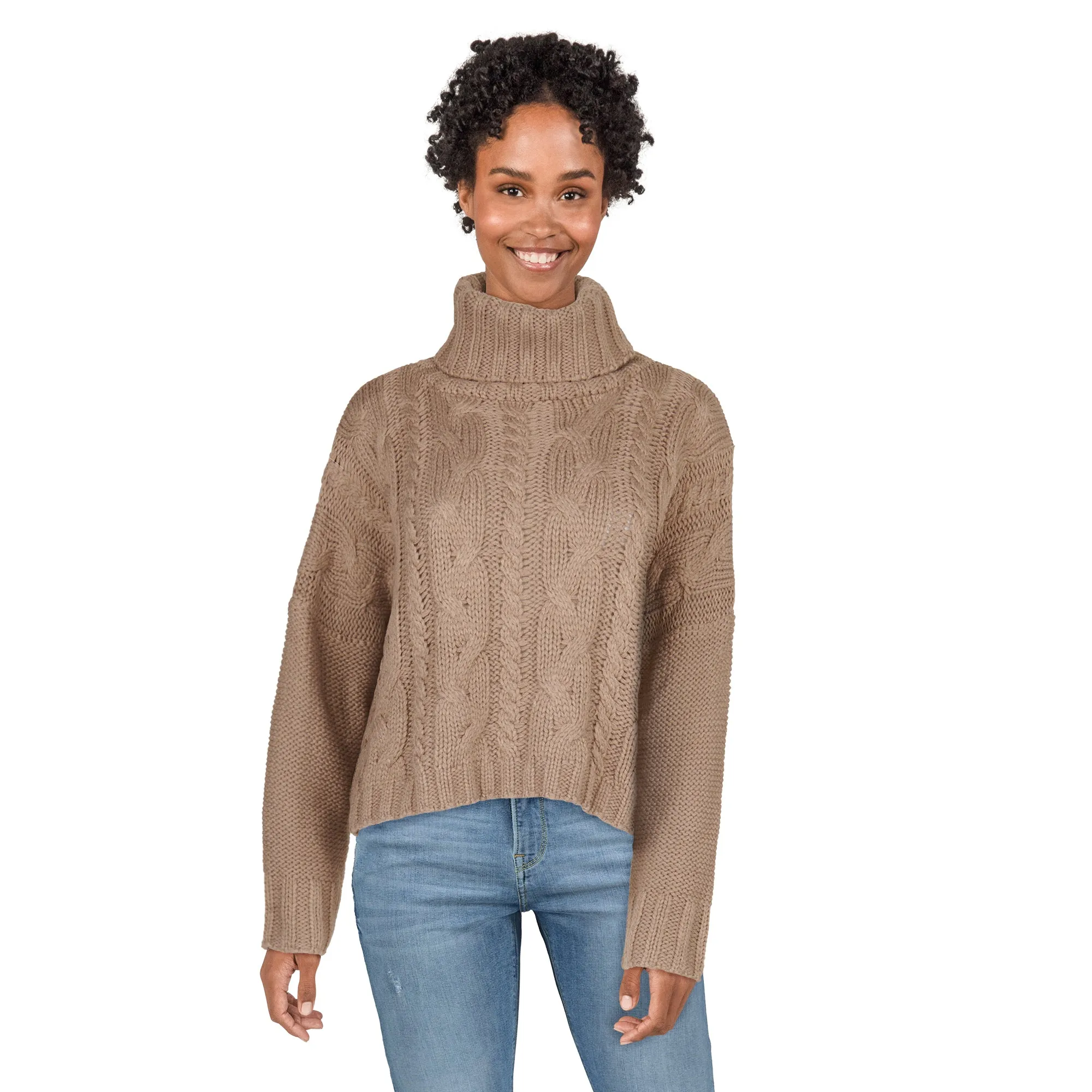 Women's Cowl Neck Cable Sweater sold by Giant Tiger product image thumbnail 2
