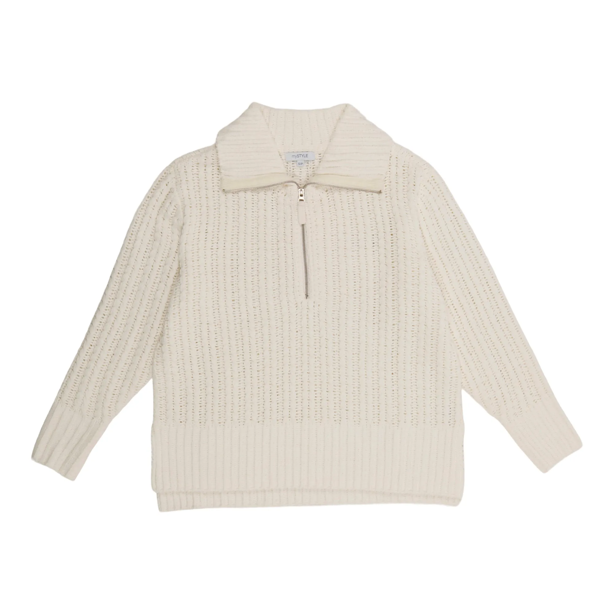 mySTYLE Women's Chenille Half Zip Sweater sold by Giant Tiger